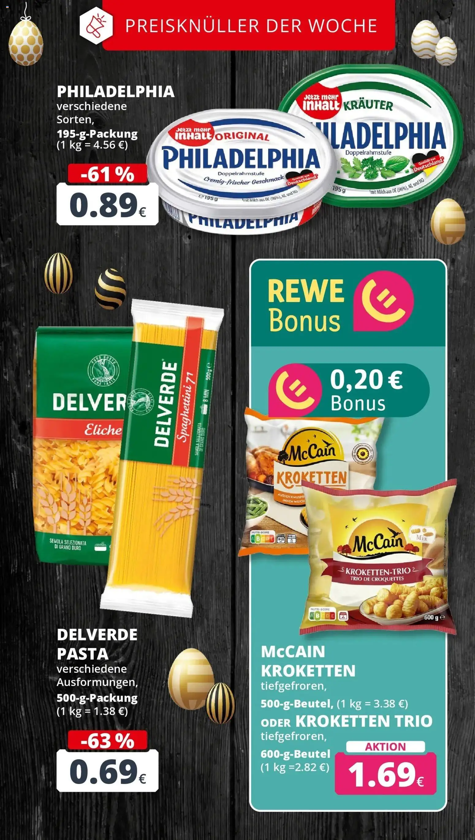Rewe Prospekt Bergheim	 – gültig ab 30.03.2026 | Seite: 2 | Produkte: Milch, Philadelphia, McCain, Pasta