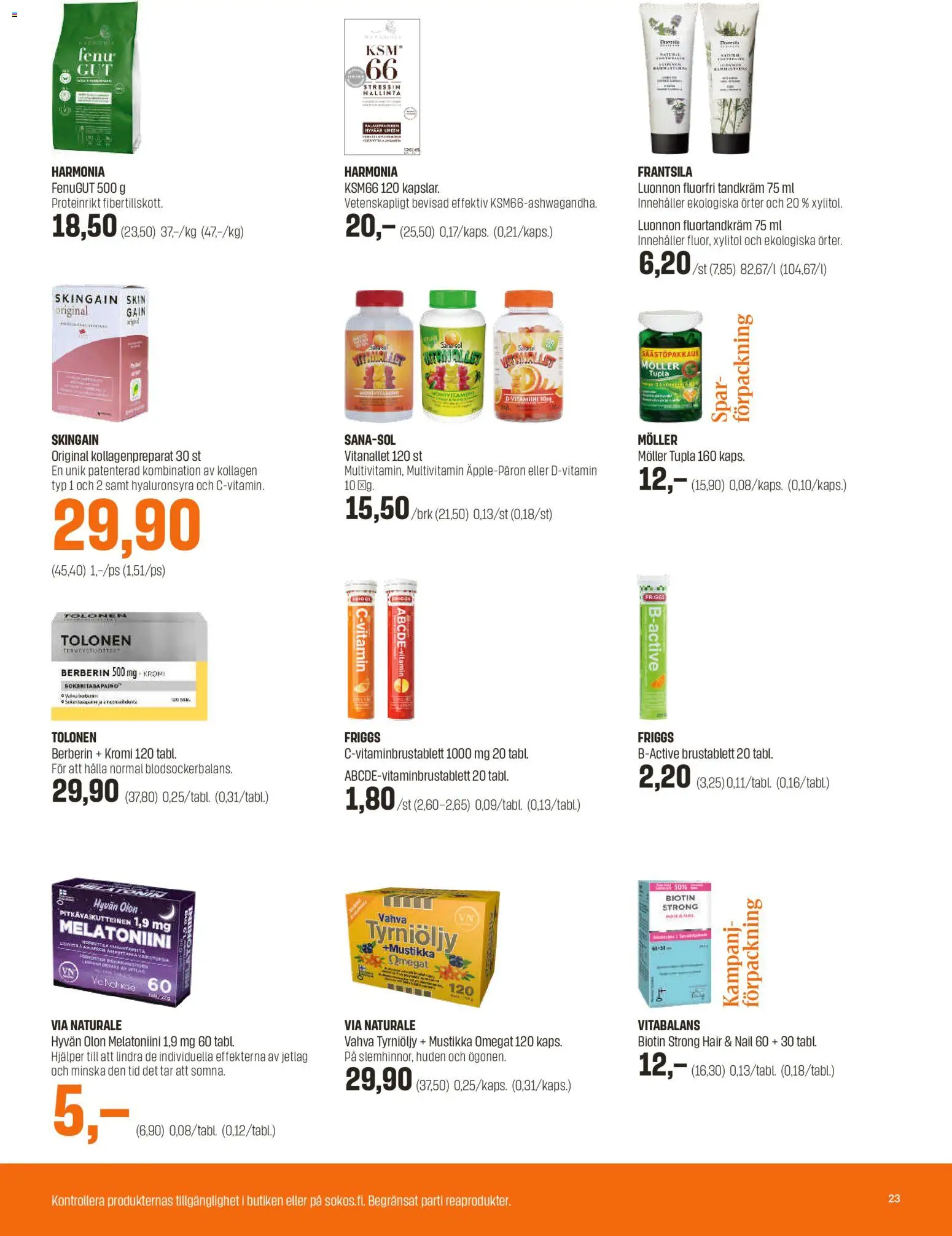 Sokos - Tarjoukset - Emotion – voimassa 27.12.2025 alkaen | Sivu: 23 | Tuotteet: Mustikka