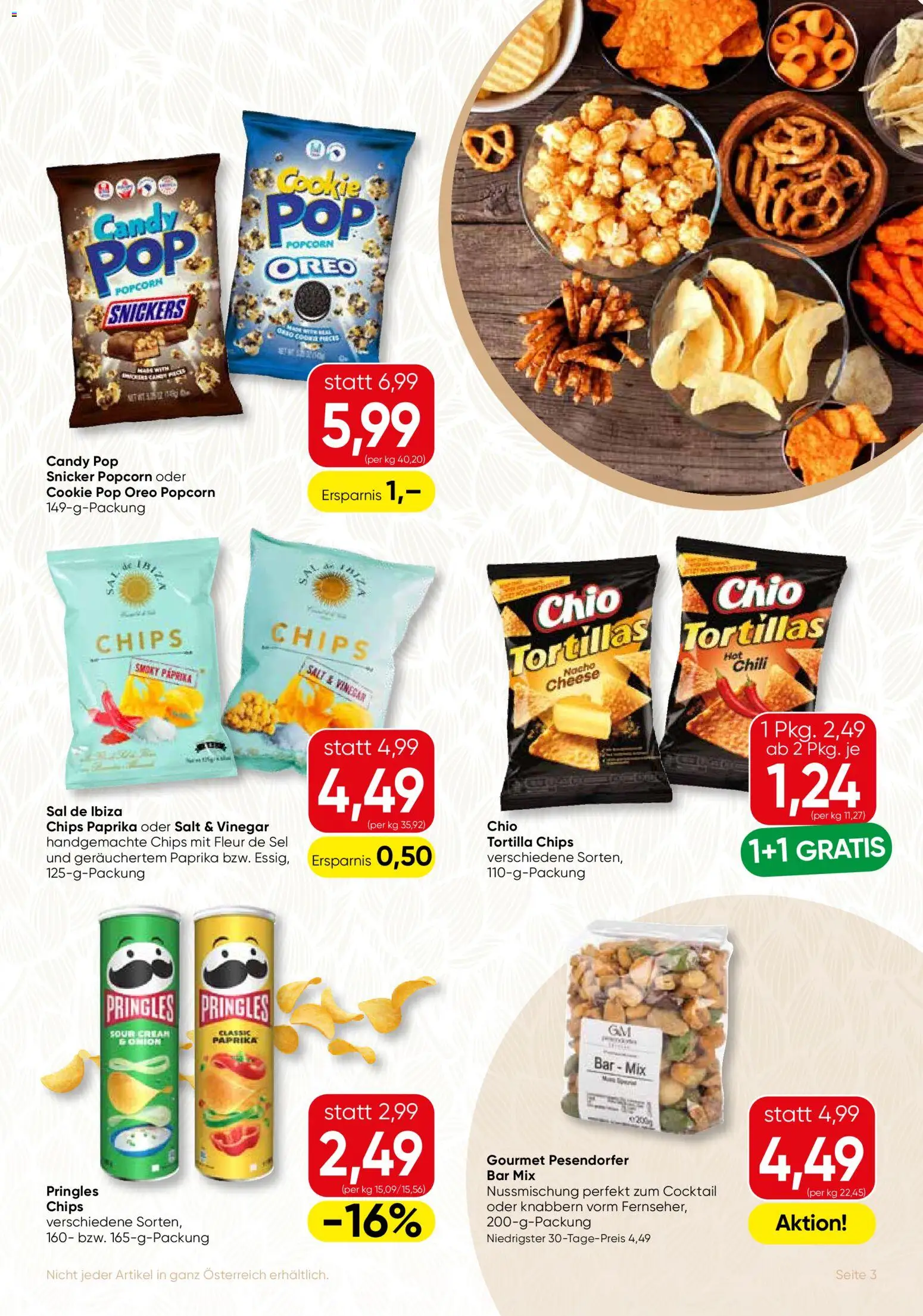SPAR Gourmet Flugblatt gültig ab 08.01.2026 | Seite: 3 | Produkte: Chips
