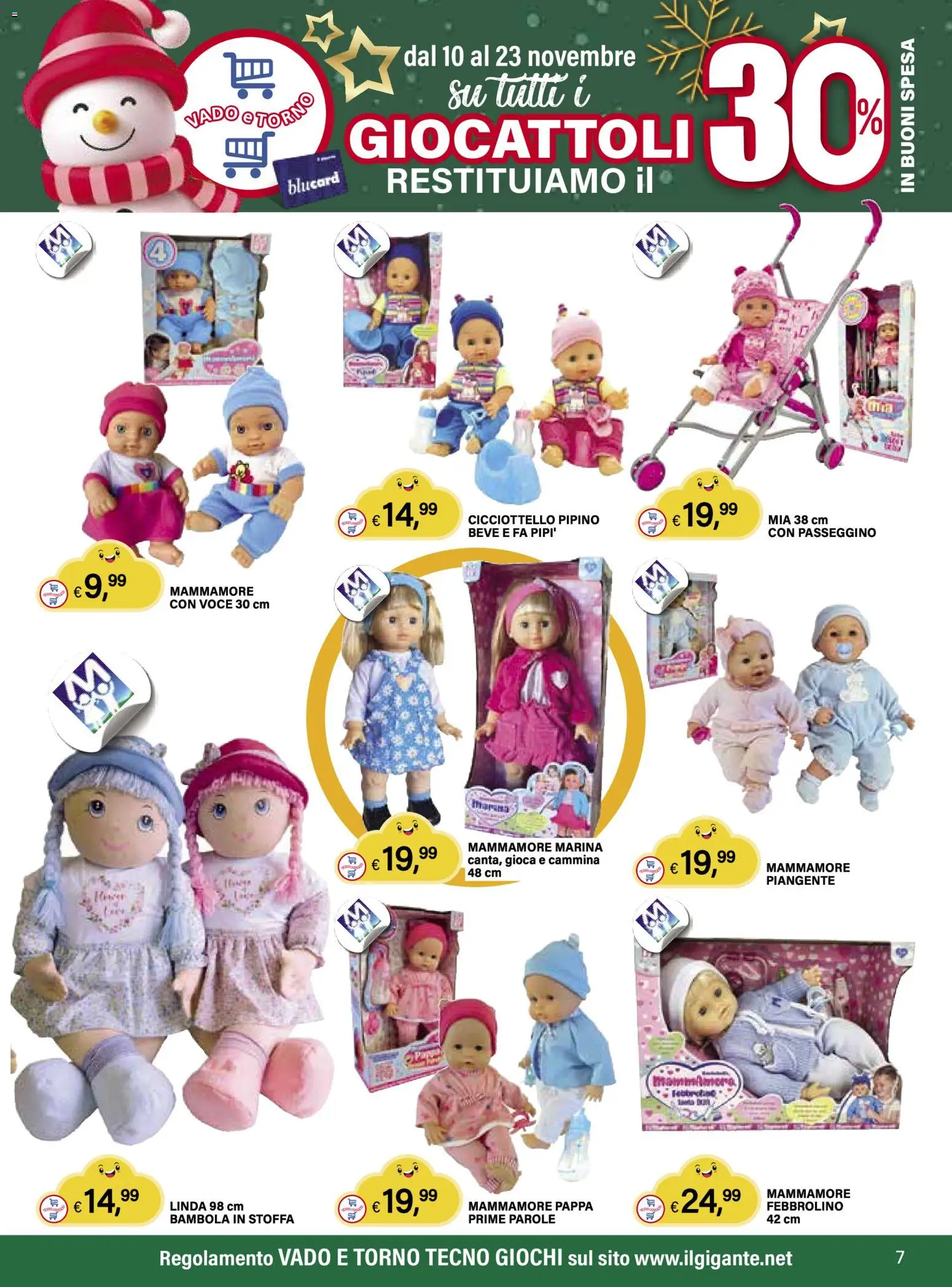 Volantino Il Gigante del 10.11.2025 | Pagina: 7 | Prodotti: Passeggino