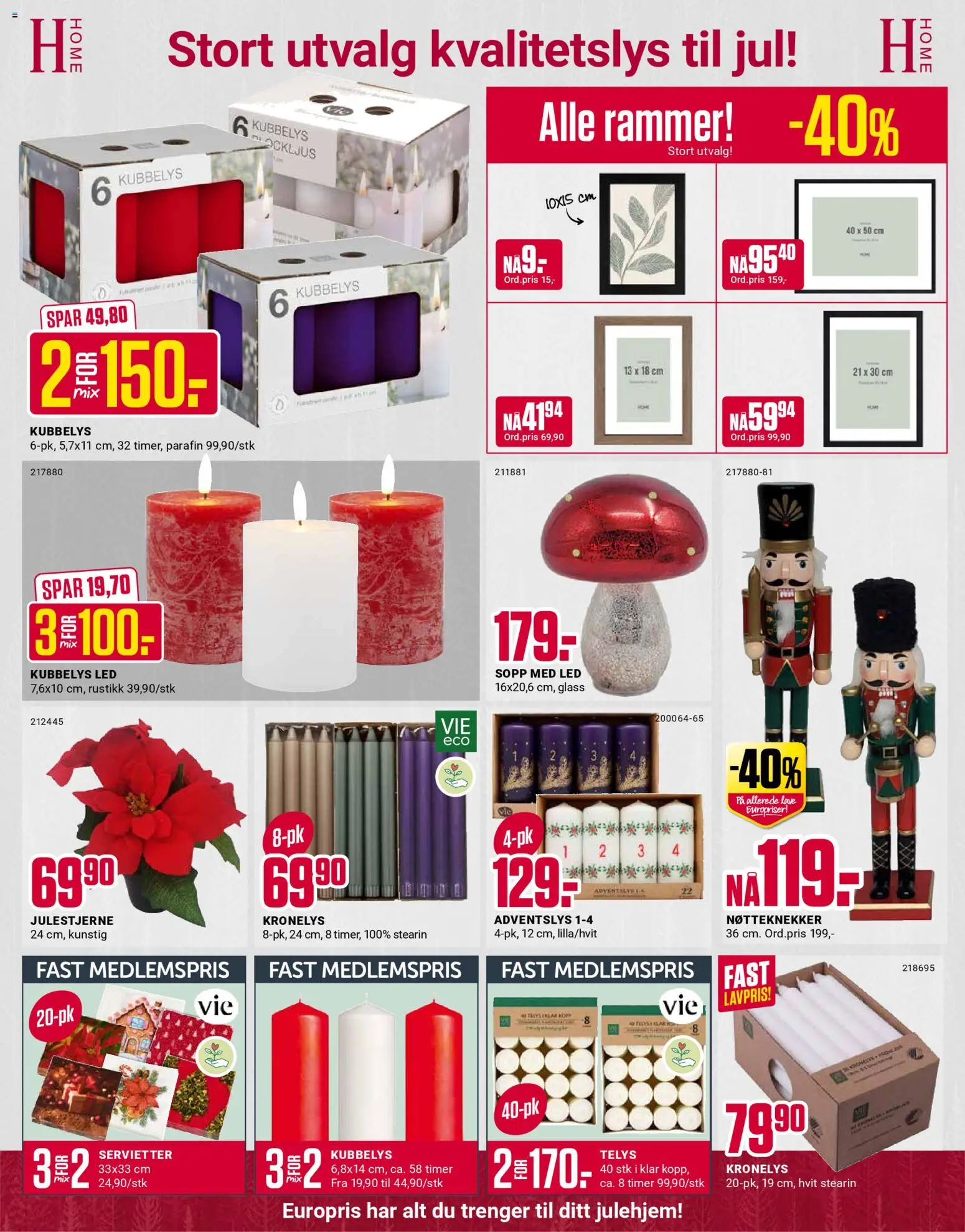 {H1} | Side: 6 | Produkter: Glass, Servietter, Sopp, Mouth wash