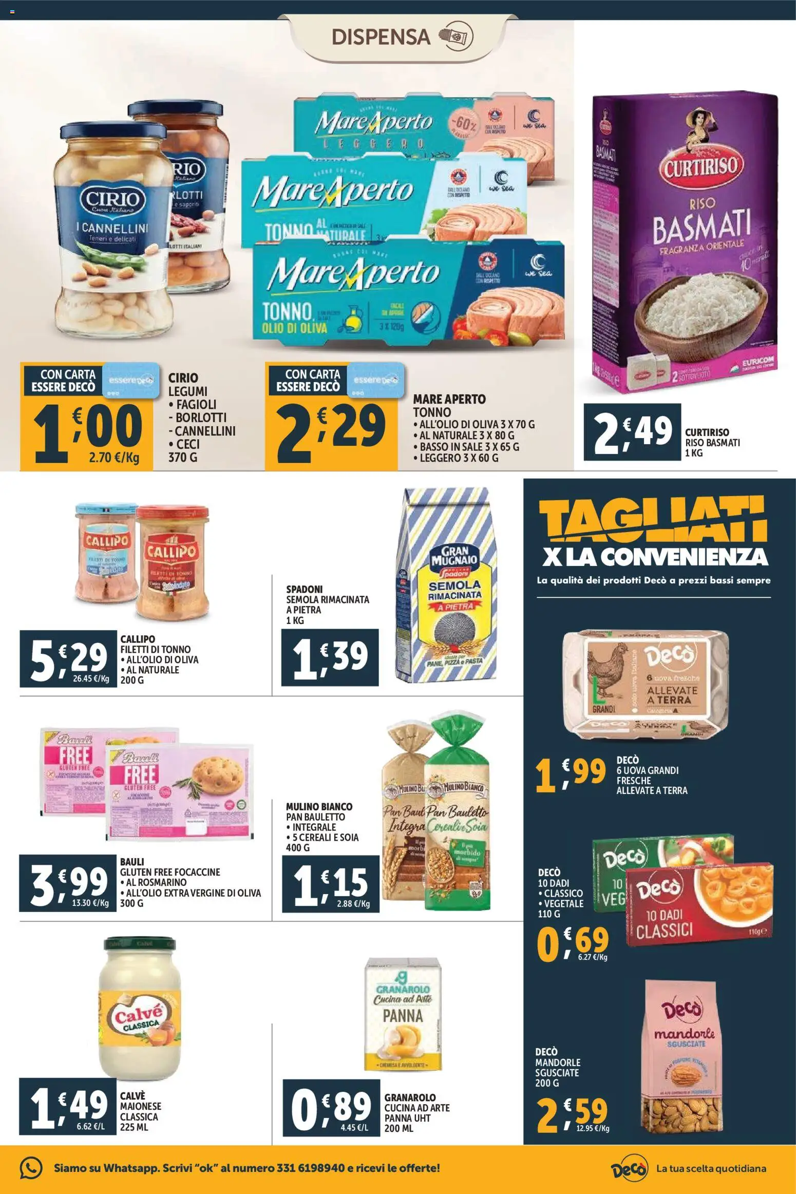 Volantino Decò del 20.01.2026 | Pagina: 9 | Prodotti: Rosmarino, Pizza, Riso, Mandorle