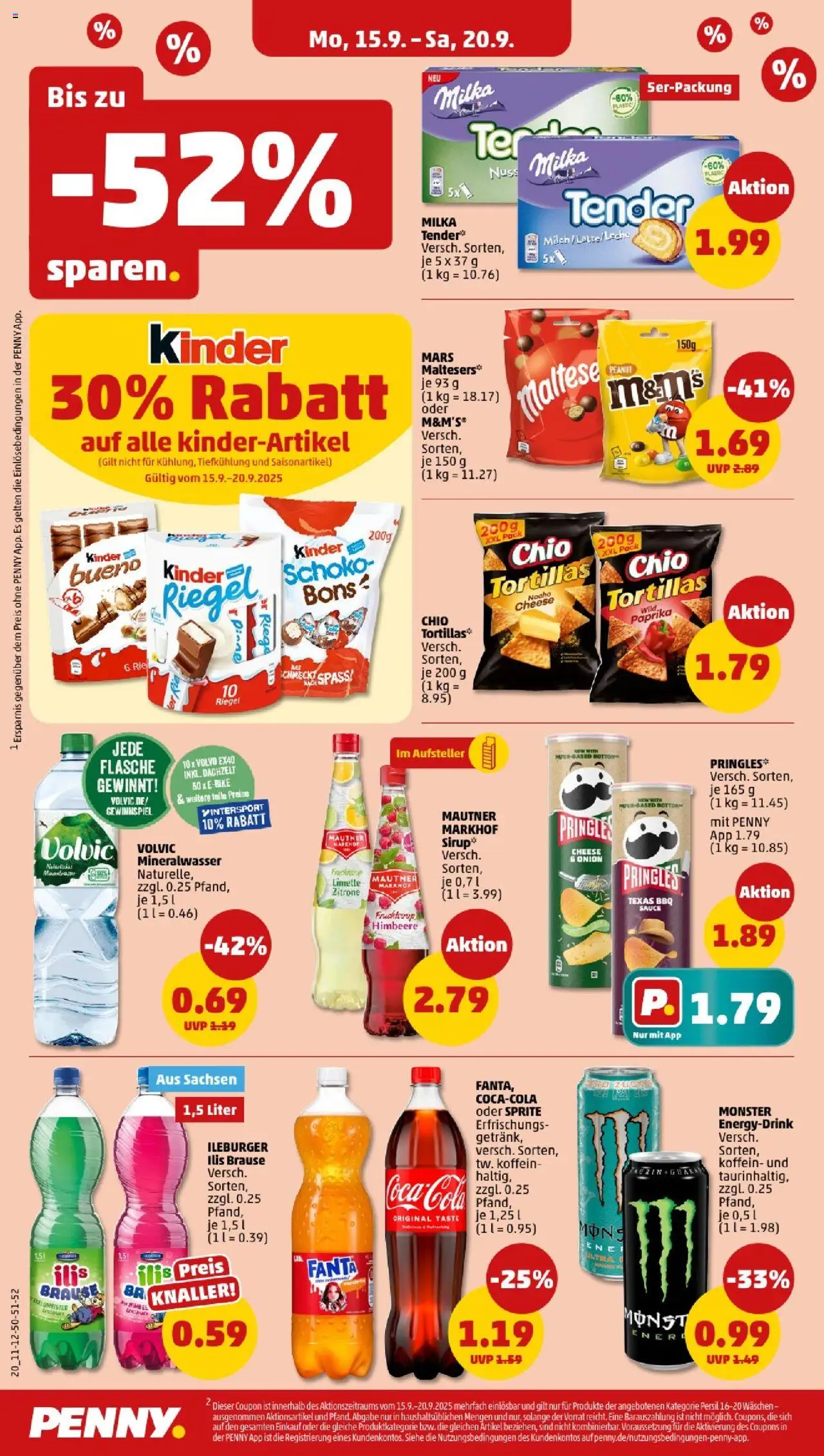 Penny - Mecklenburg-Vorpommern – gültig ab 15.09.2025 | Seite: 20 | Produkte: Fanta, Mineralwasser, Mars, Volvic
