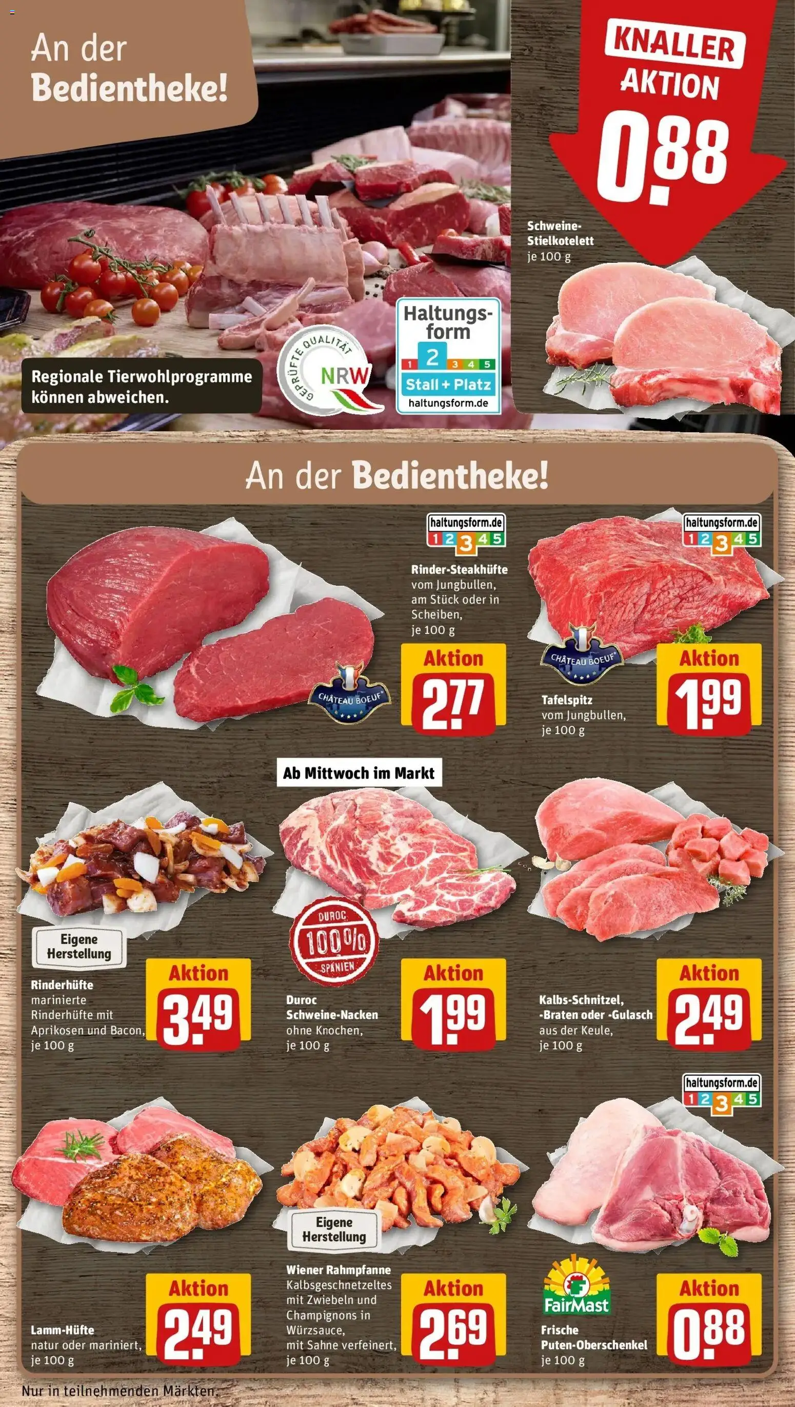 Rewe Prospekt Rommerskirchen	 – gültig ab 12.04.2026 | Seite: 8 | Produkte: Tafelspitz, Schweinenacken, Champignons, Gulasch