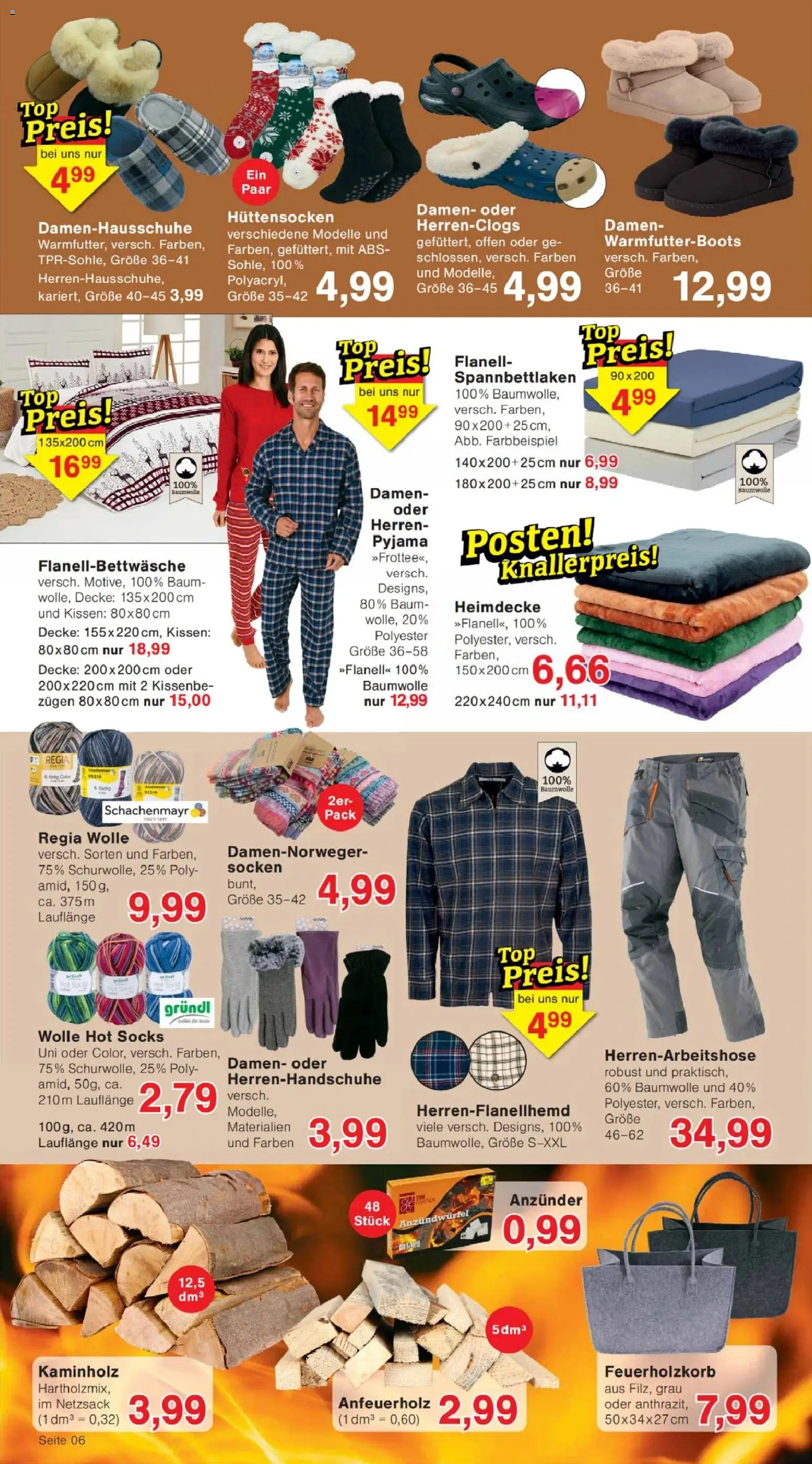 Jawoll Prospekt – gültig ab 19.01.2026 | Seite: 6 | Produkte: Kissen, Decke, Socken, Pyjama