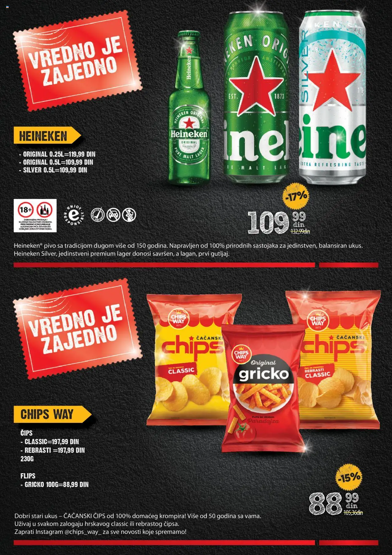 Idea katalog - važi od 18.09.2025 | Strana: 21 | Proizvode: Čips, Heineken, Pivo