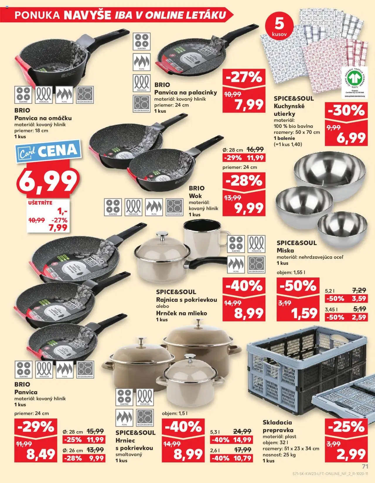 Nové Kaufland akcie – leták je platný od 05.06.2025 | Strana: 71 | Produkty: Indukcia, Mlieko, Panvica