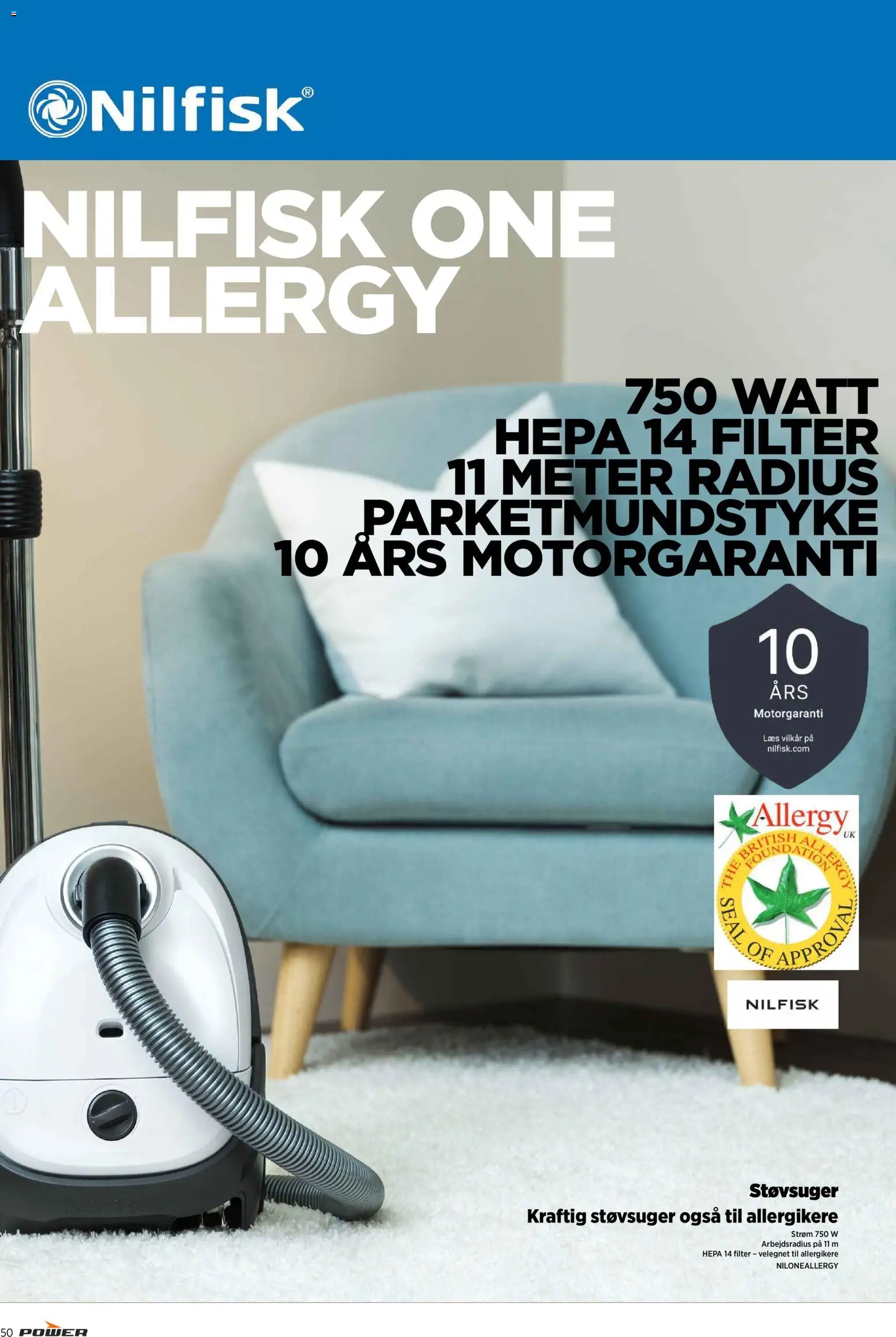 Power tilbudsavis – gyldig fra 03.04.2026 | Side: 50 | Produkter: Støvsuger