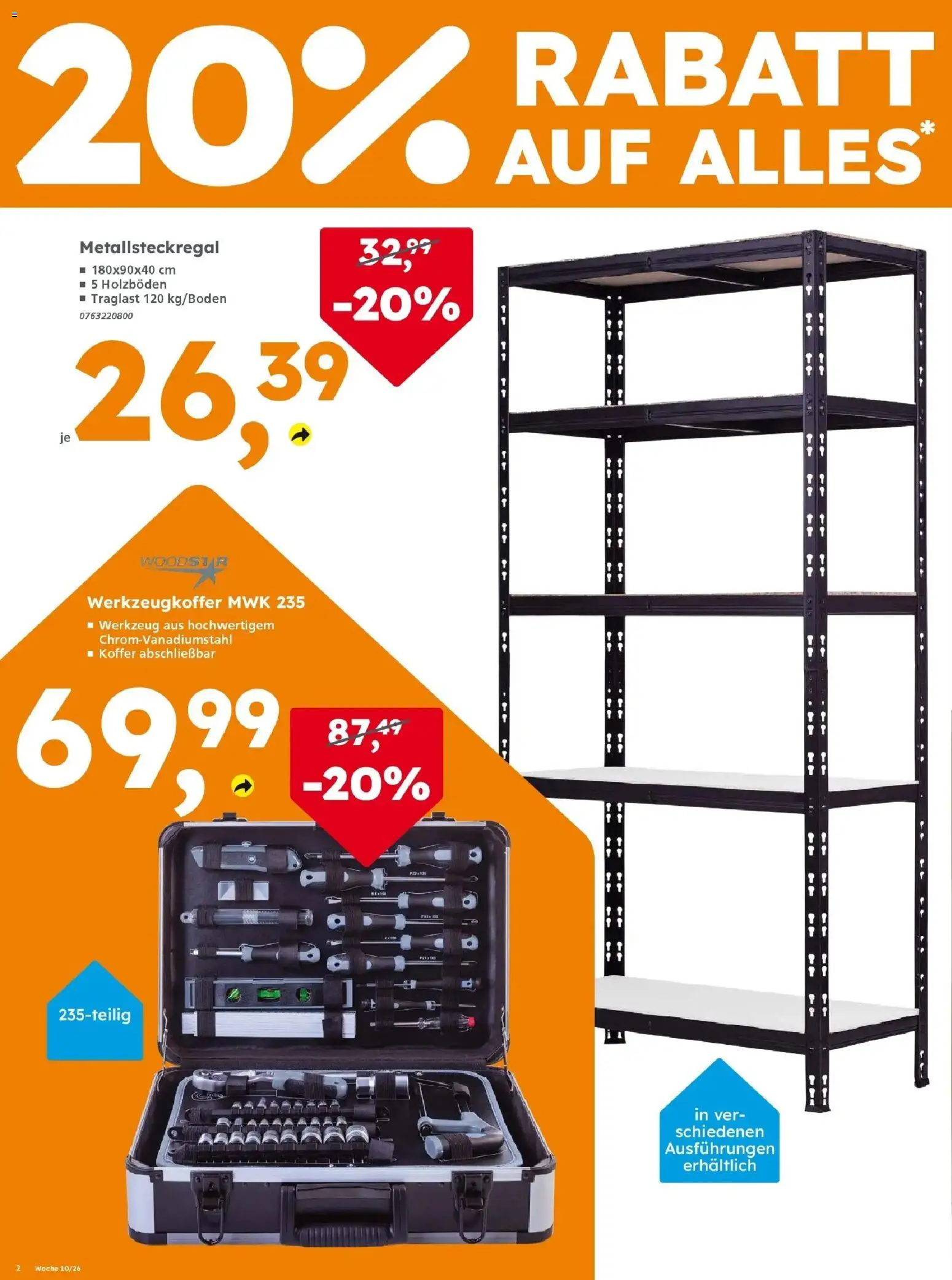 Globus Baumarkt prospekt Homburg	 – gültig ab 28.02.2026 | Seite: 2 | Produkte: Koffer