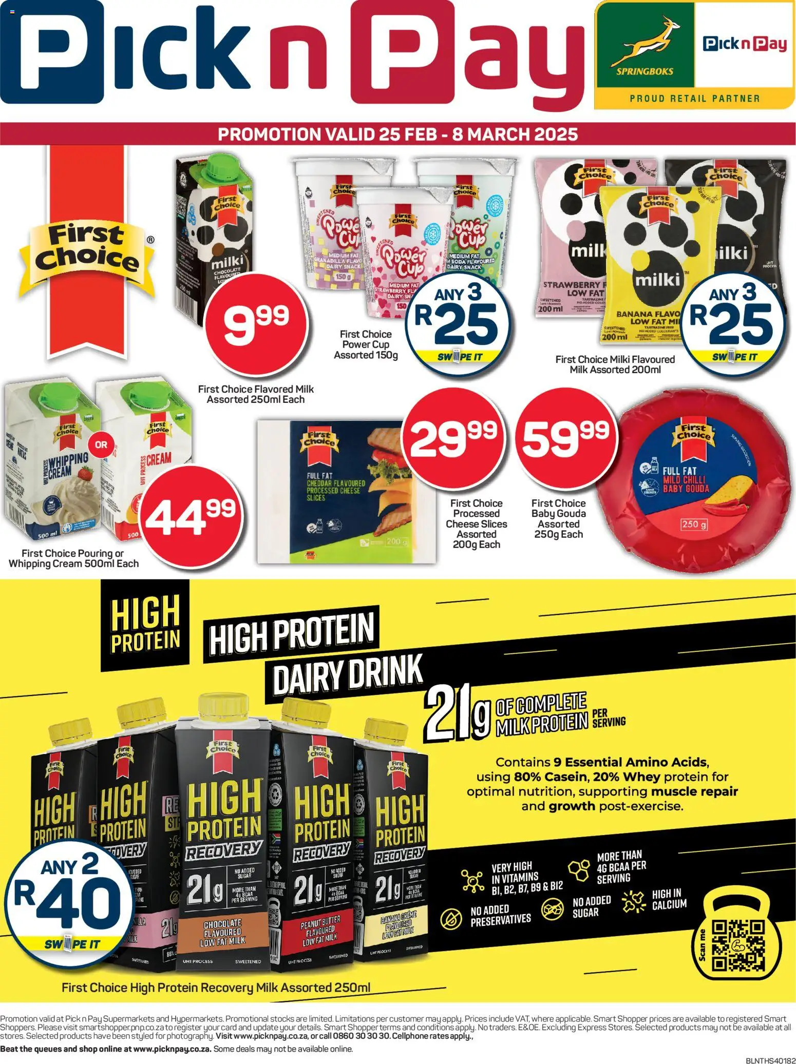 New Pick n Pay catalogue – valid from 25.02.2026 | Page: 13 | Products: Milk, Peanut butter, Sugar, Chilli