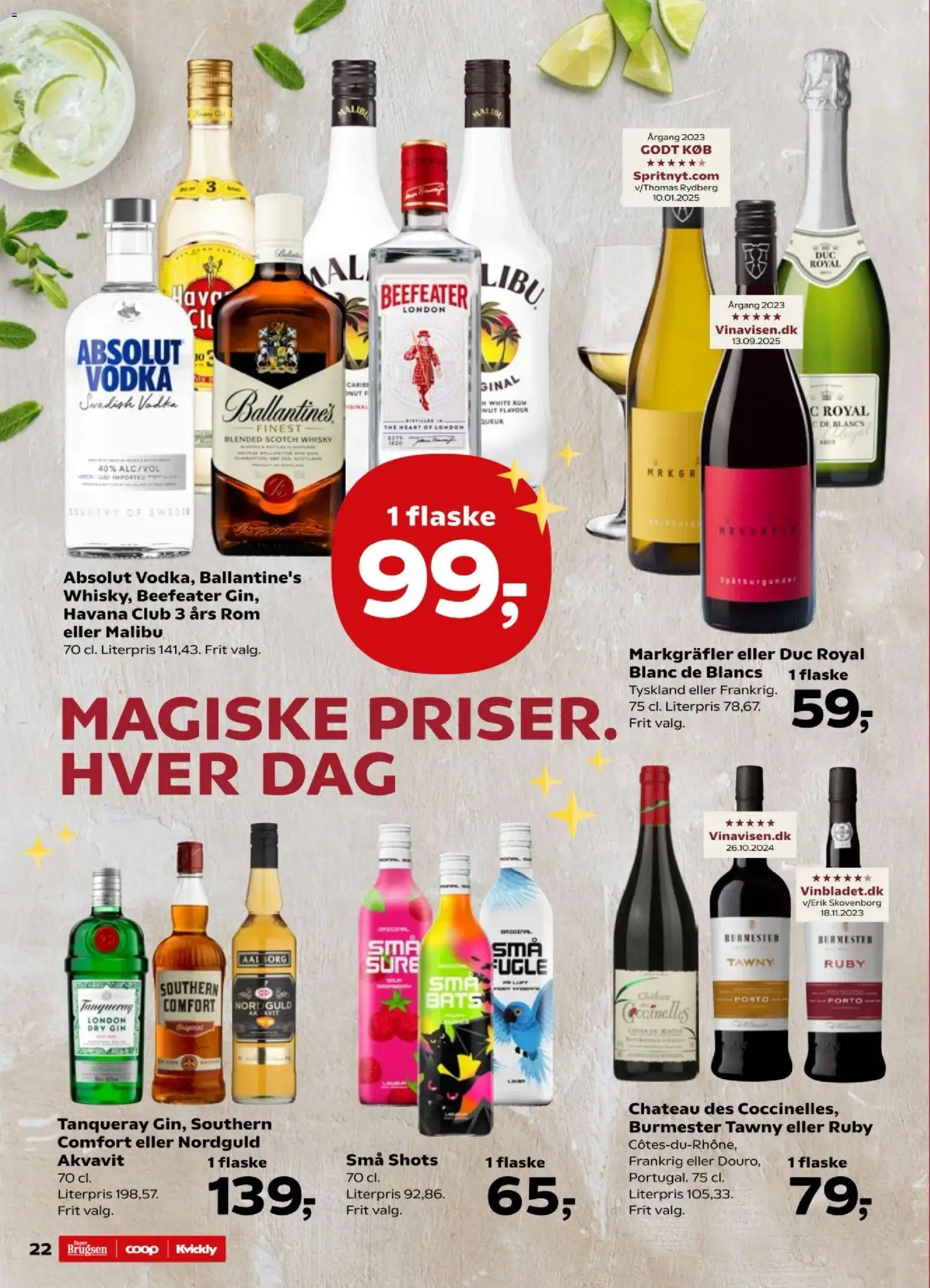 Super Brugsen tilbudsavis – gyldig fra 07.11.2025 | Side: 24 | Produkter: Gin, Vodka, Whisky, Rom