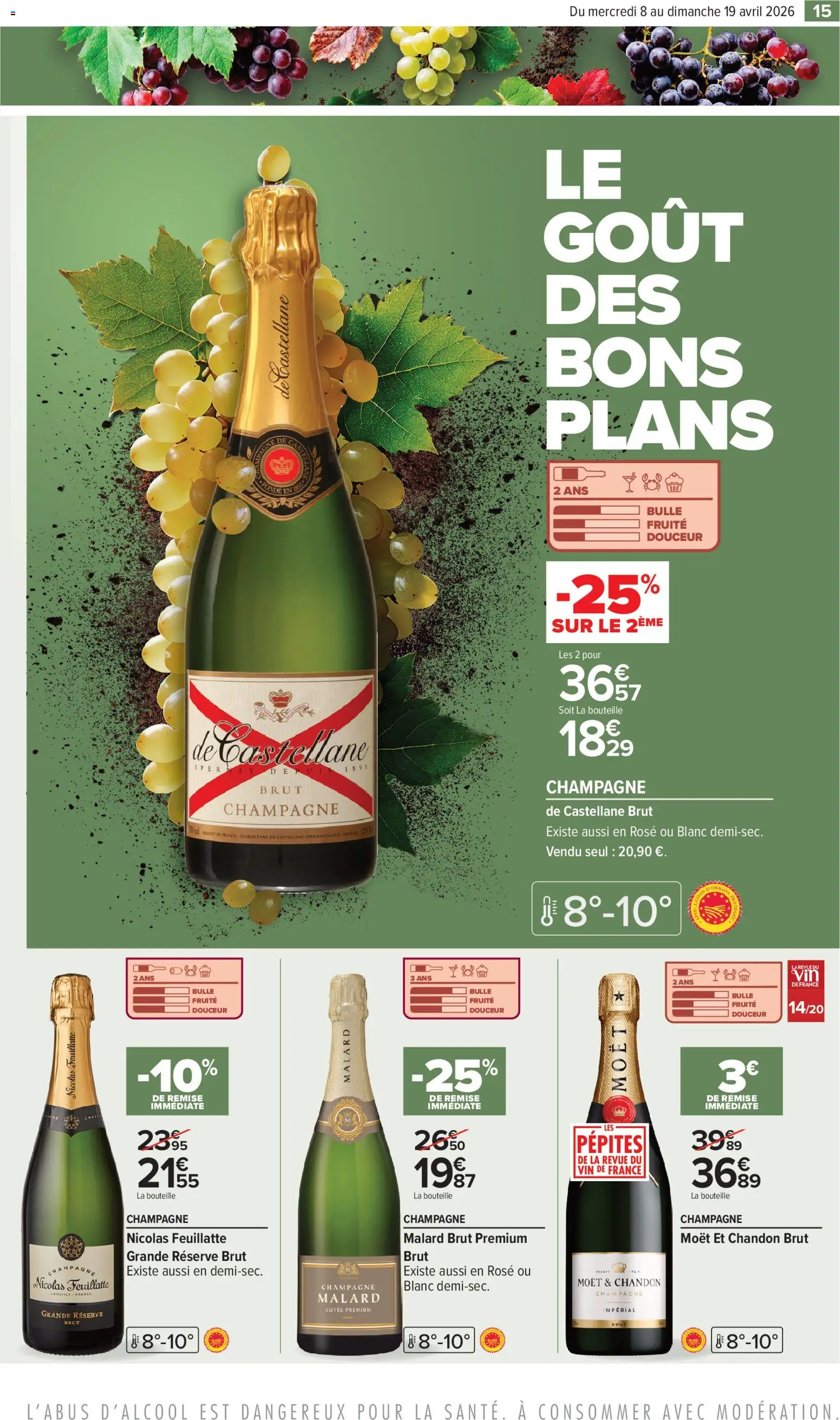 {H1} | Page: 15 | Produits: Champagne nicolas feuillatte, Champagne, Vin