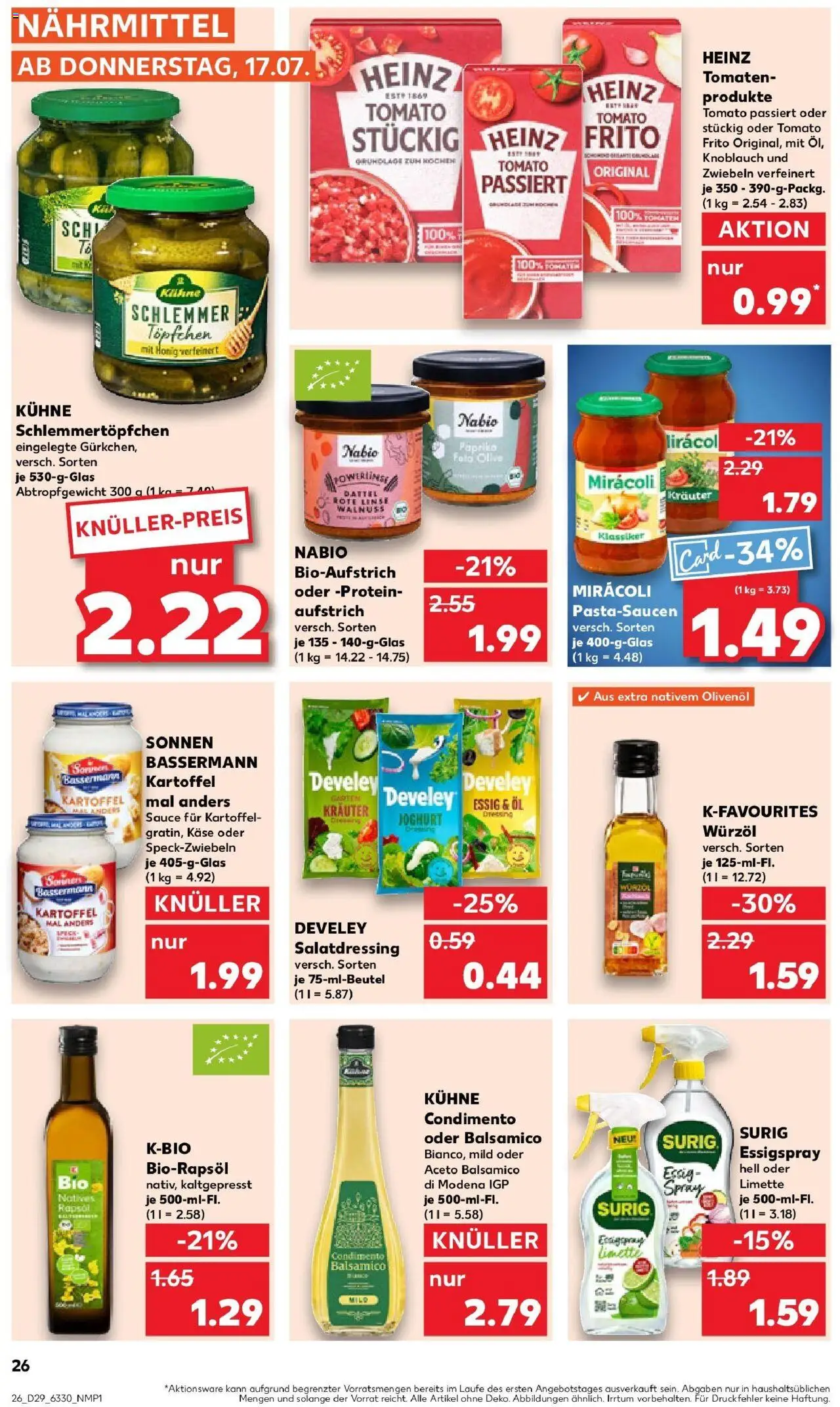 Kaufland prospekt Braunschweig	 - gültig ab dem 21.07.2025 | Seite: 39 | Produkte: Öl, Essig, Rapsöl, Knoblauch