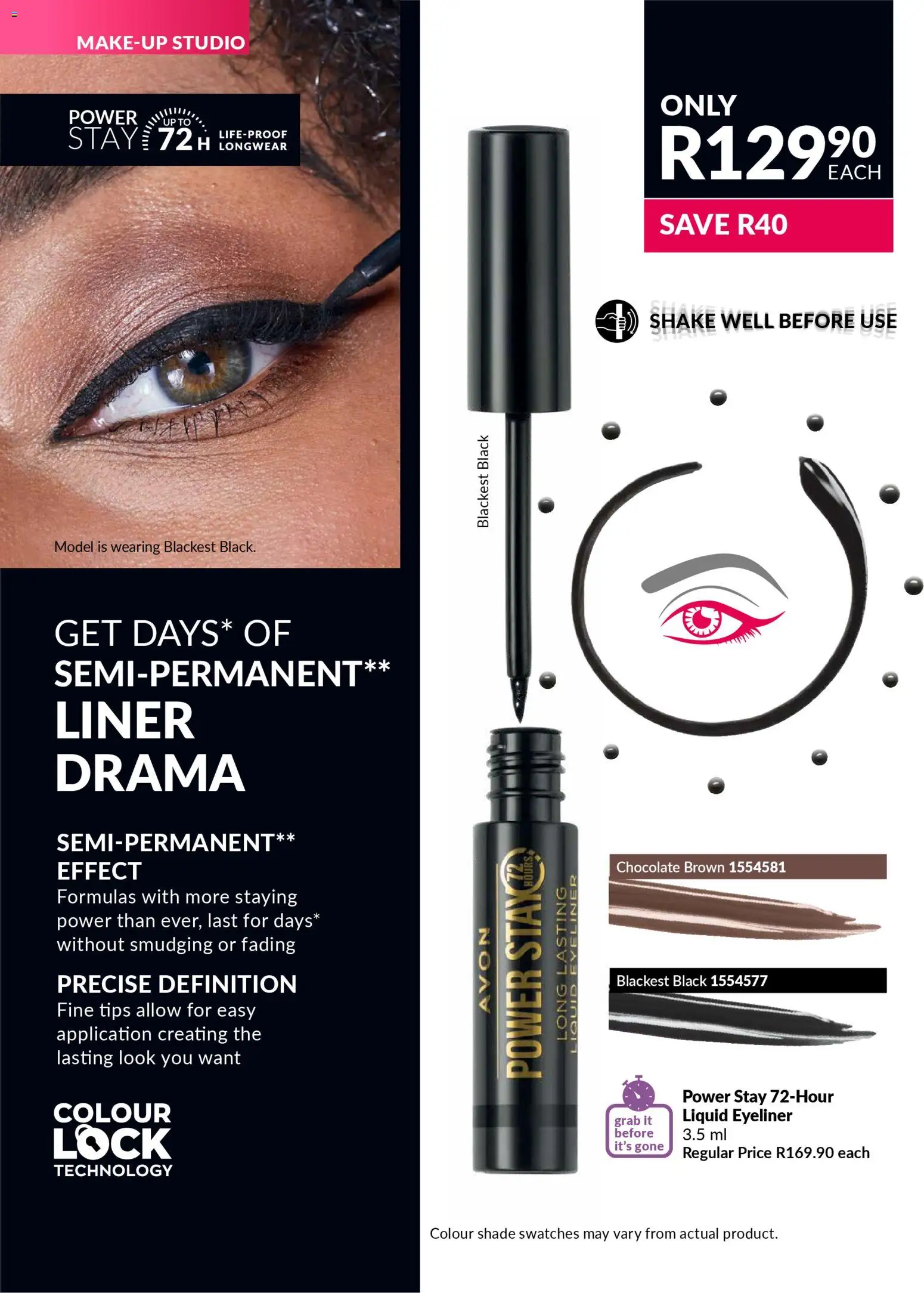 New Avon catalogue – valid from 31.01.2026 | Page: 44 | Products: Lock, Chocolate, Eyeliner