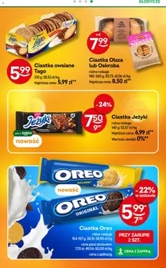Żabka Gazetka od 10.09.2025 | Strona: 36 | Produkty: Słodycze, Ciastka Oreo, Ciastka, Ciastka owsiane