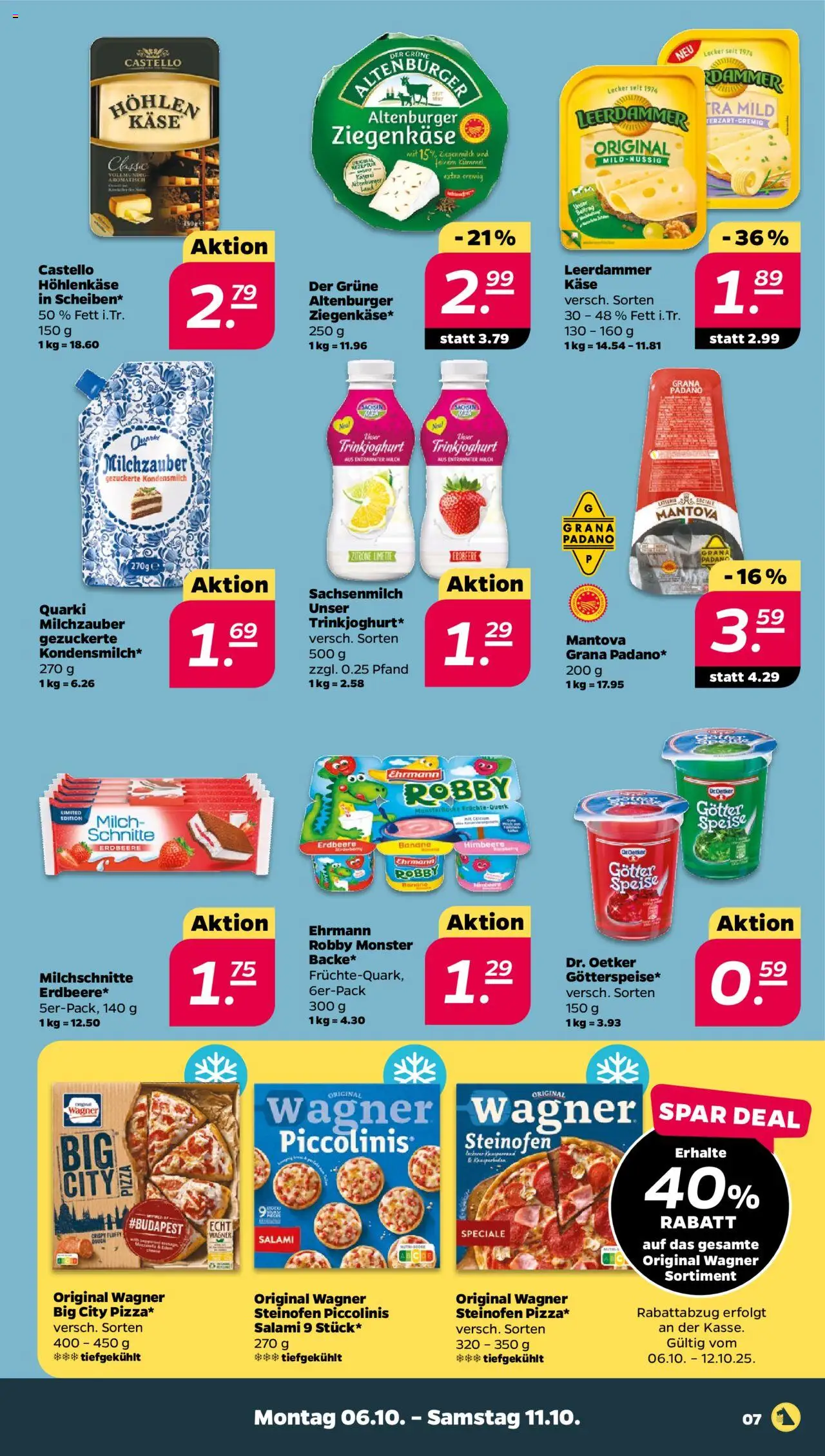 Netto Prospekt 	 – gültig ab 06.10.2025 | Seite: 7 | Produkte: Käse, Monster, Himbeere, Piccolinis