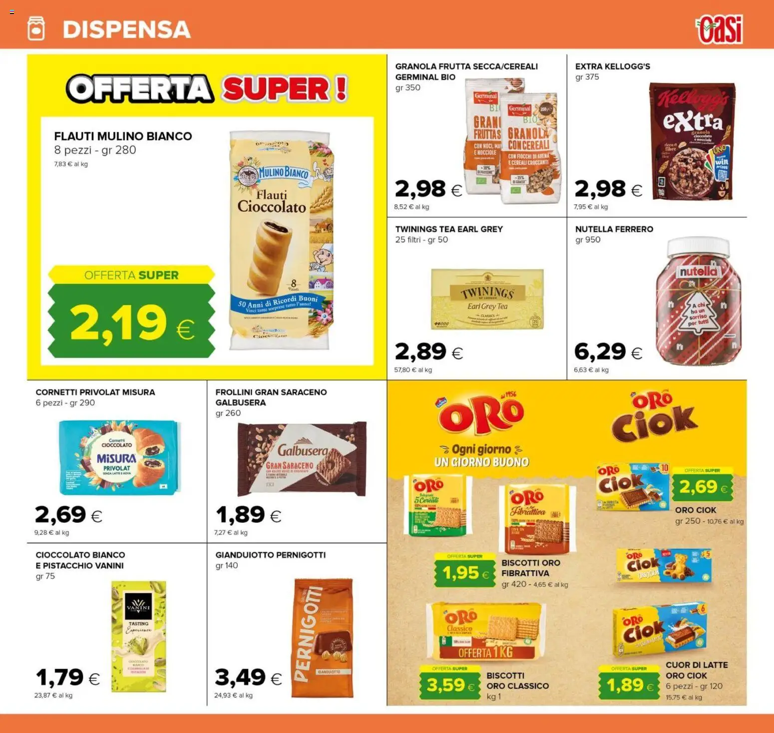 Volantino Oasi del 15.01.2026 | Pagina: 15 | Prodotti: Cioccolato, Cereali, Fiocchi, Frutta