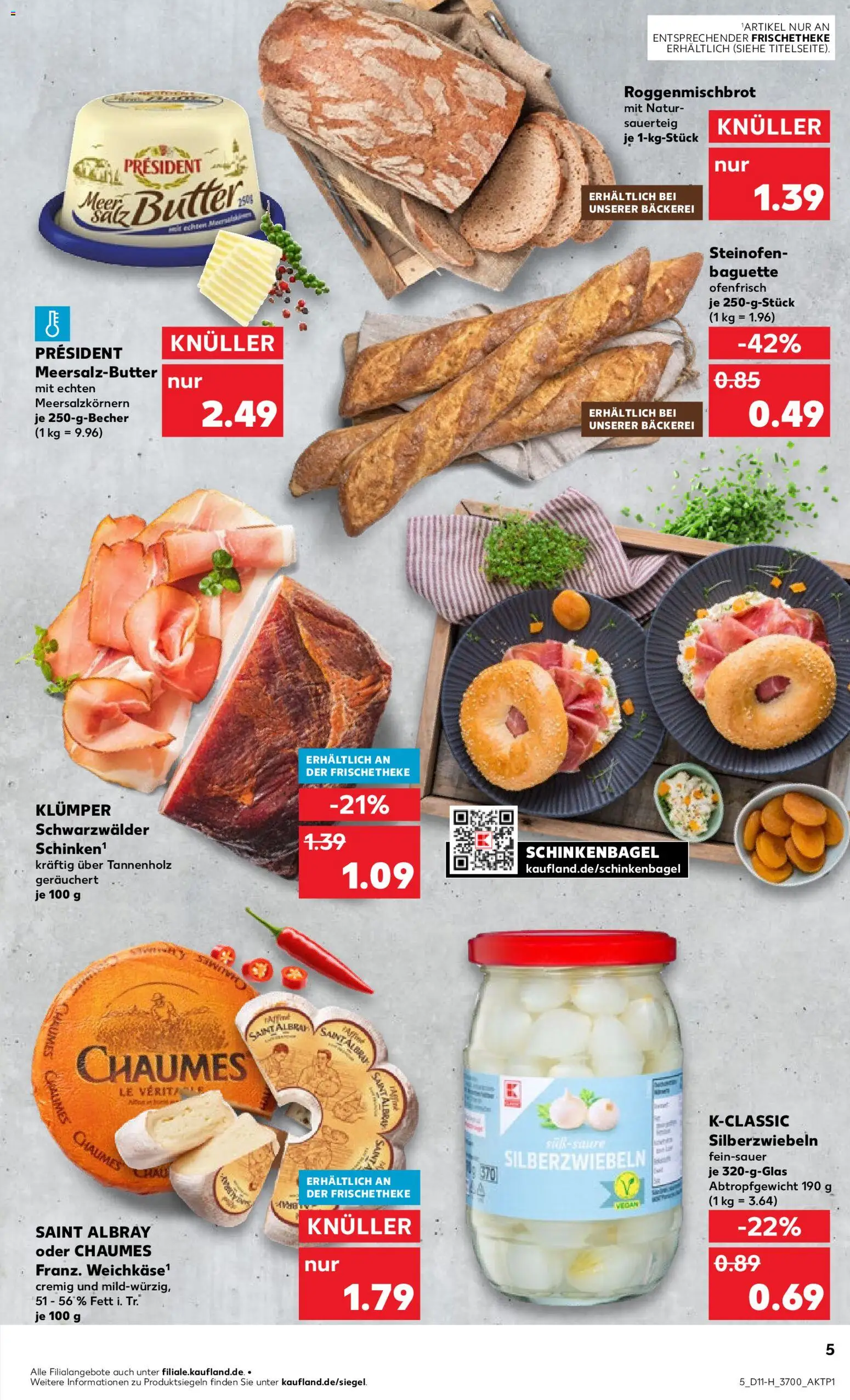 Kaufland Prospekt Rostock	 – gültig ab 12.03.2026 | Seite: 5 | Produkte: Bäckerei, Butter, Baguette