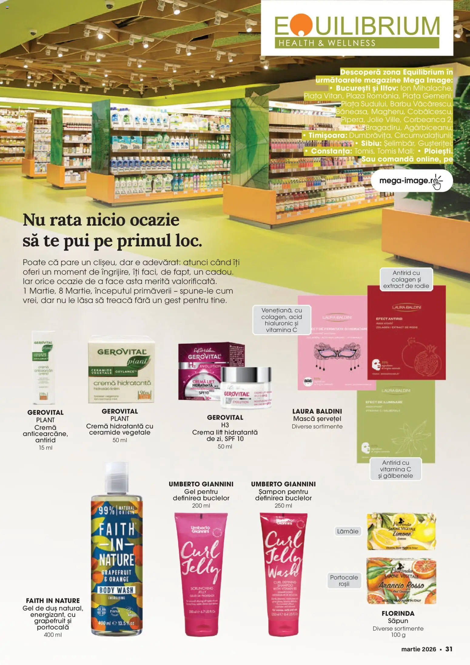 Noul catalog Mega Image – valabil de la 26.02.2026 | Pagină: 31 | Produse: Body, Șampon, Cremă, Roșii