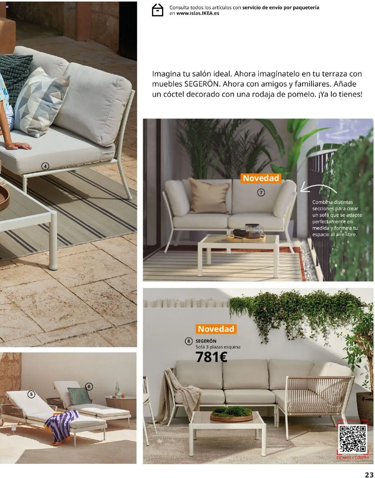Catálogo IKEA Muebles de exterior │ válido desde el 04.02.2025 | Página: 23 | Productos: Muebles, Sofá