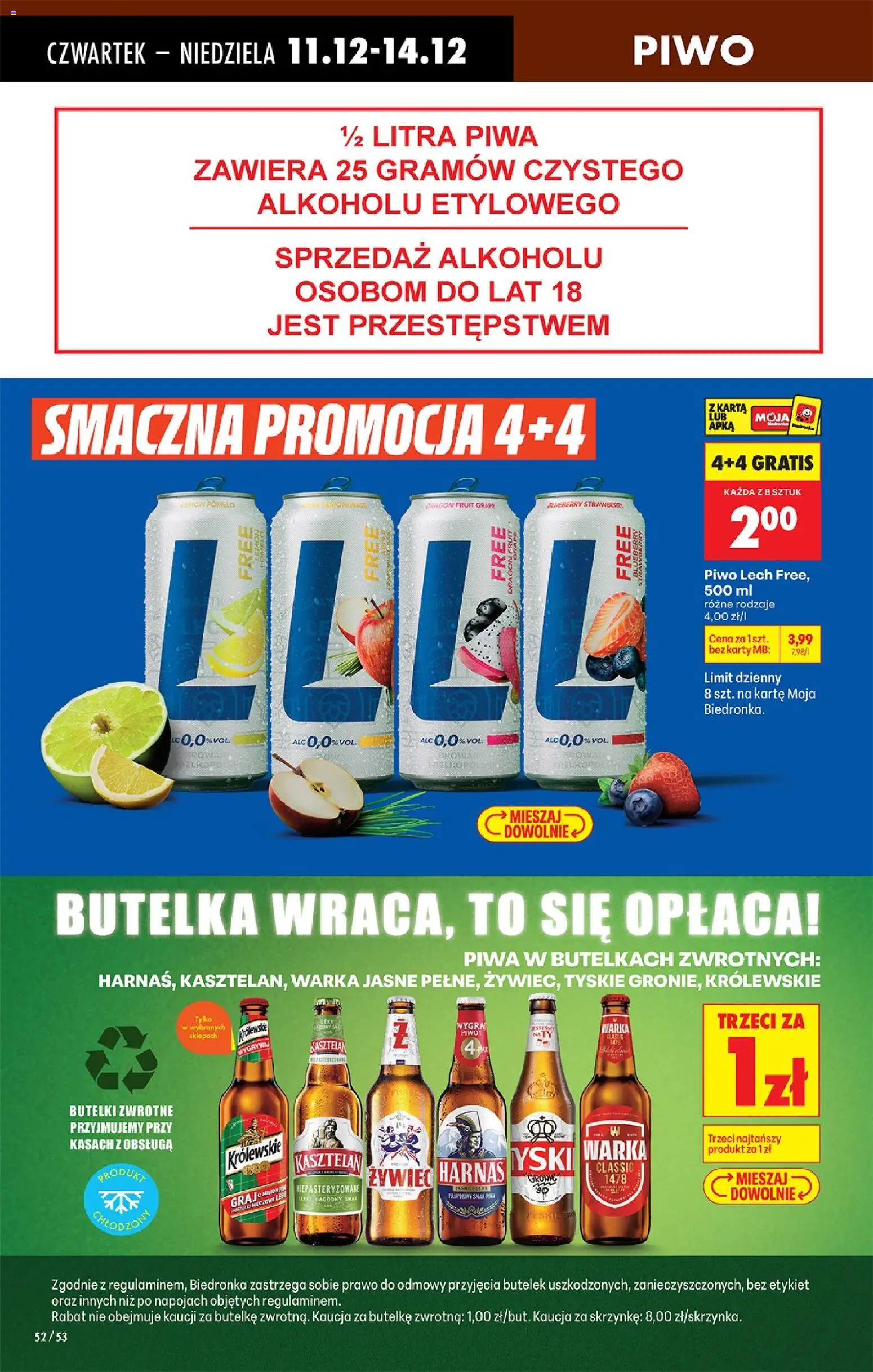 Biedronka gazetka - Oferta w tym tygodniu od 11.12.2025 | Strona: 70 | Produkty: Warka, Tyskie, Harnaś, Piwo
