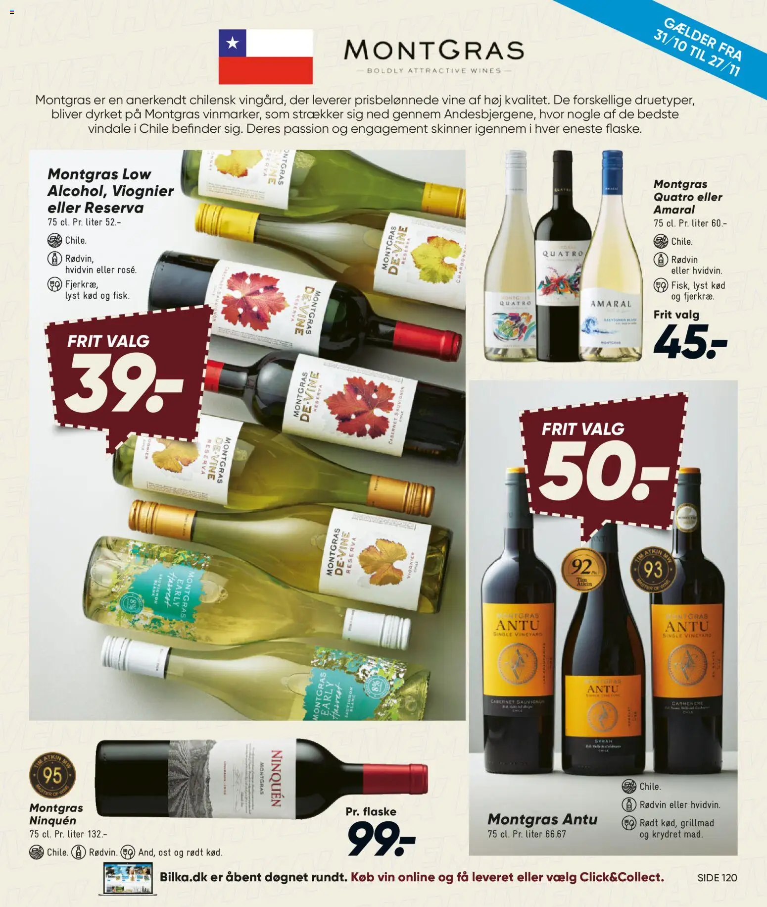 Bilka tilbudsavis – gyldig fra 31.10.2025 | Side: 13 | Produkter: Ost, Vin, Søm