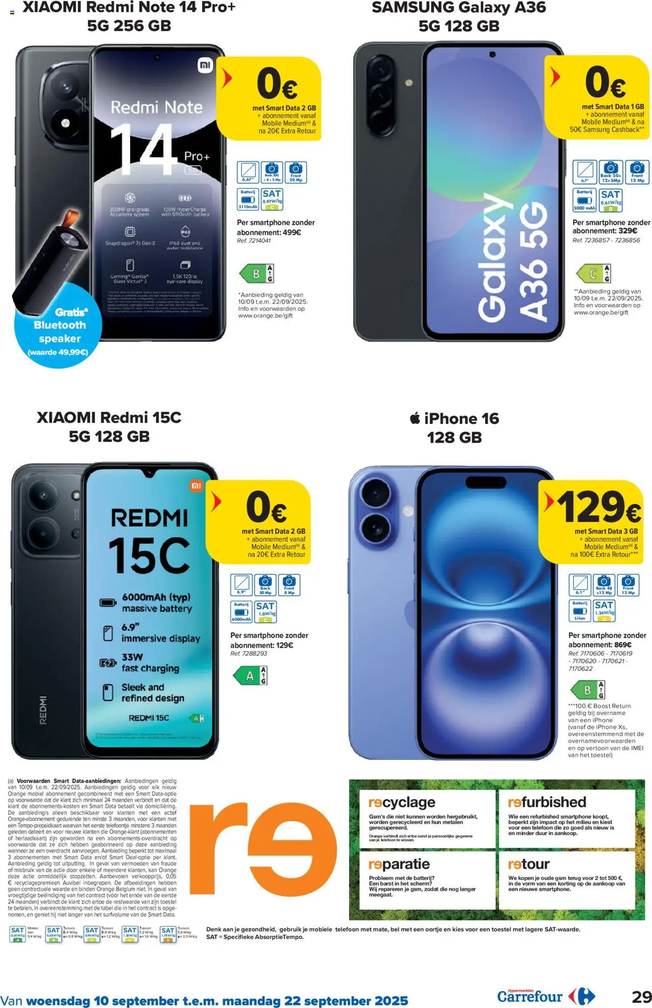  | Pagina: 29 | Producten: Telefoon, Smartphone, Speaker, Boost