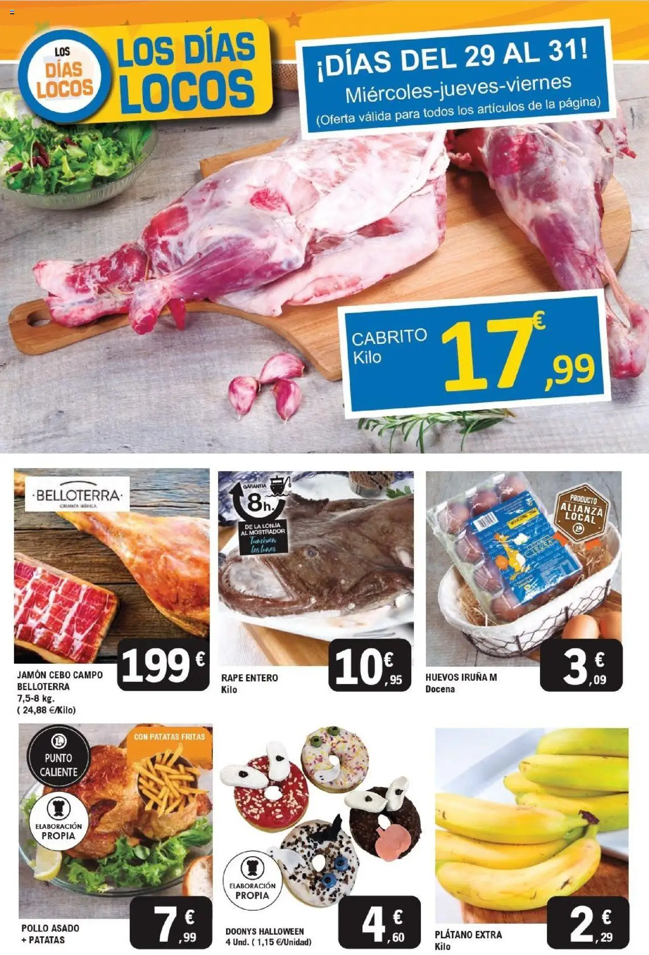 E.Leclerc folleto │ válido desde el 22.10.2025 | Página: 13 | Productos: Huevos, Jamón
