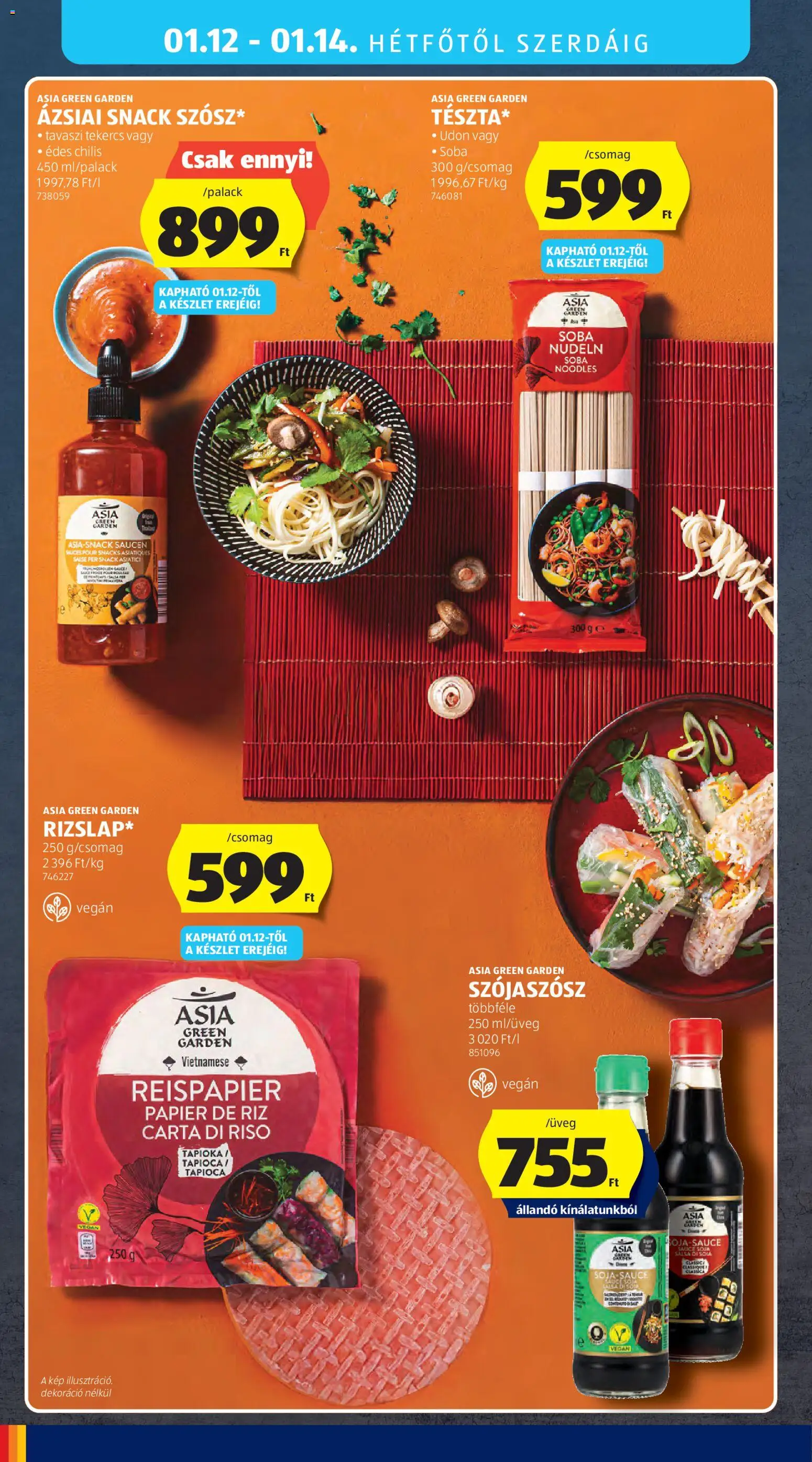 Aldi akciós ujság - amely érvényes a következő dátumtól: 08.01.2026 | Oldal: 42 | Termékek: Szójaszósz, Vegán, Dekoráció