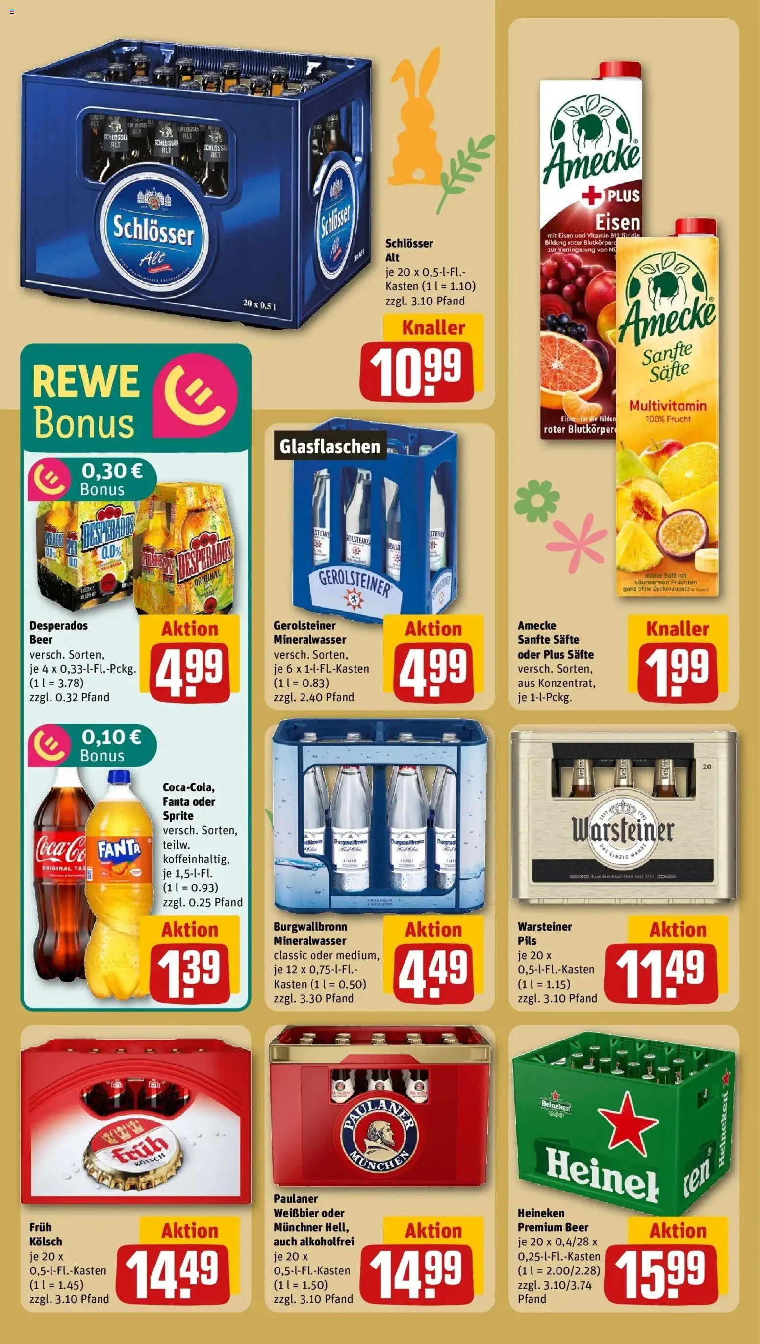 Rewe Prospekt Mönchengladbach / Hermges	 – gültig ab 15.03.2026 | Seite: 22 | Produkte: Fanta, Pils, Mineralwasser, Desperados