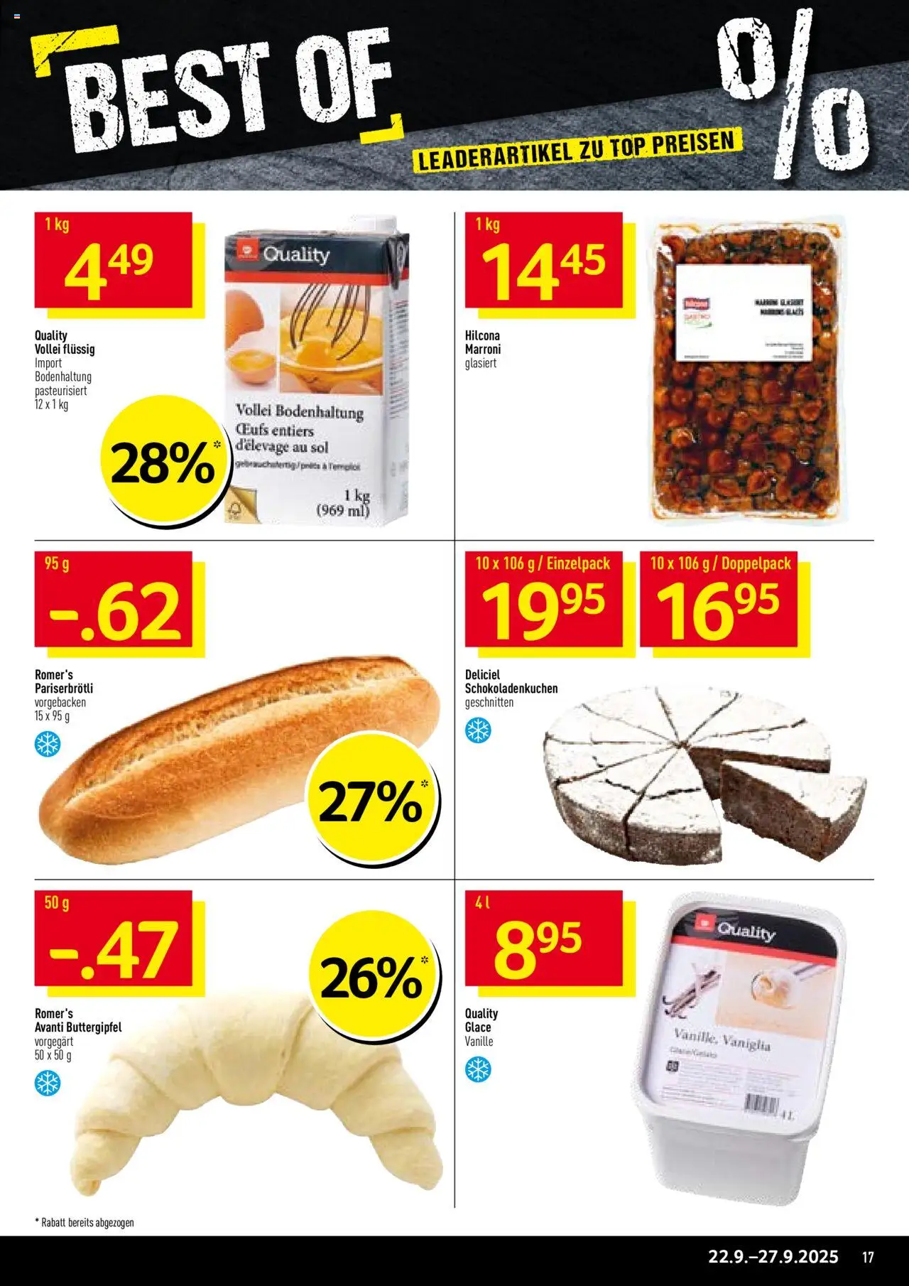 Prodega Aktionen – gültig ab 22.09.2025 | Seite: 17 | Produkte: Glace, Top
