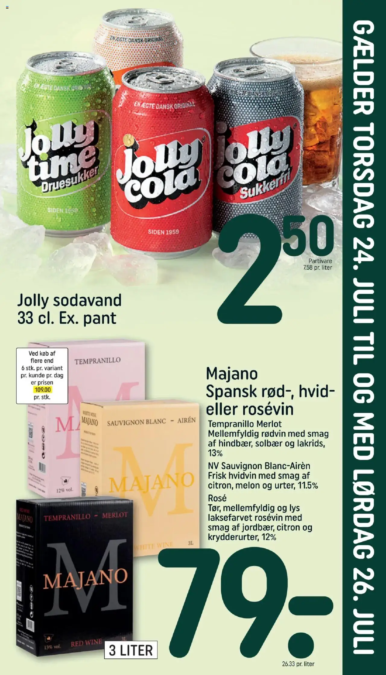 Rema 1000 Tilbudsavis gyldig fra 24.07.2025 | Side: 1 | Produkter: Sodavand, Cola, Solbær
