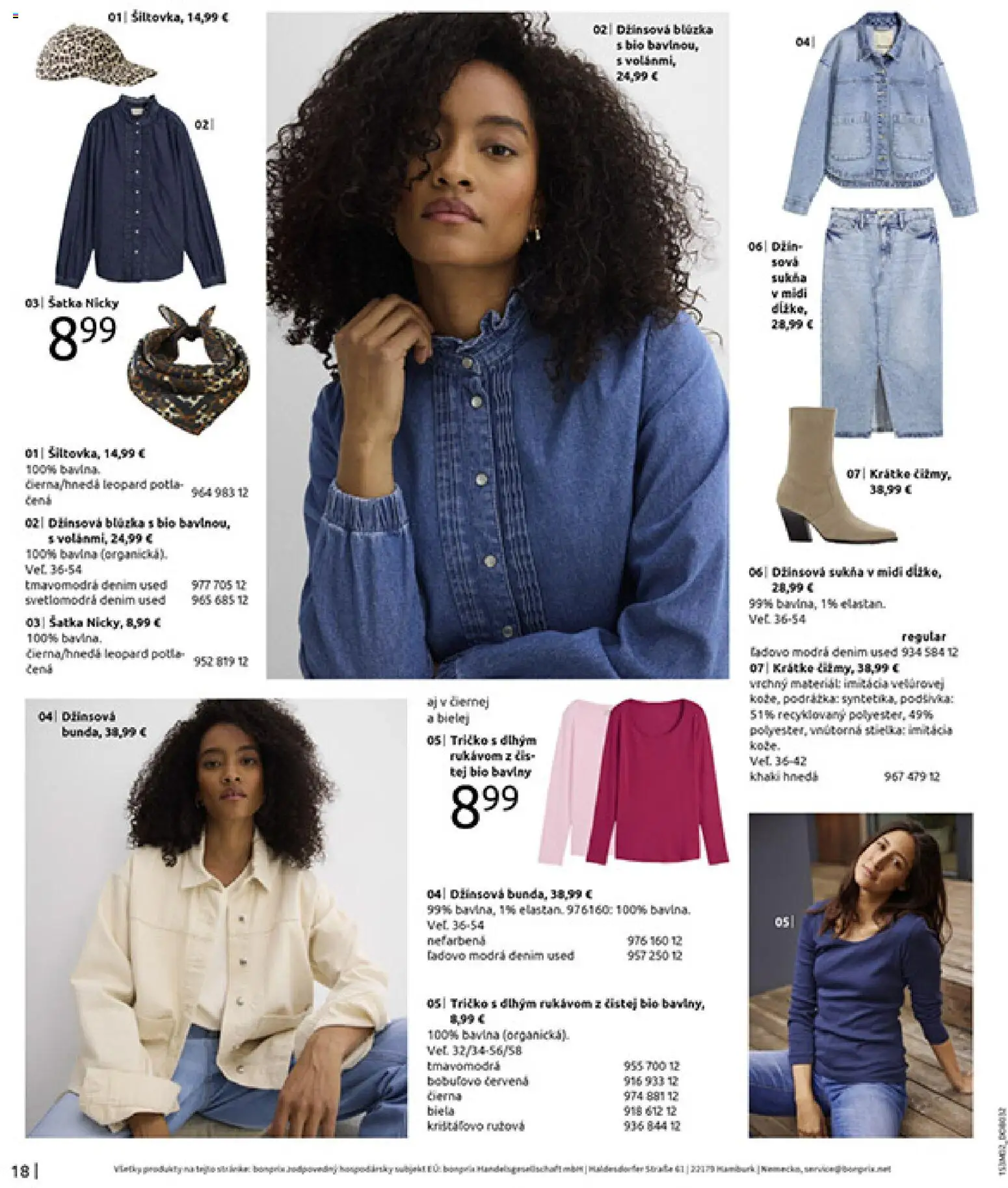 Nové Bonprix akcie – leták je platný od 20.02.2026 | Strana: 20 | Produkty: Tričko, Blúzka, Šatka