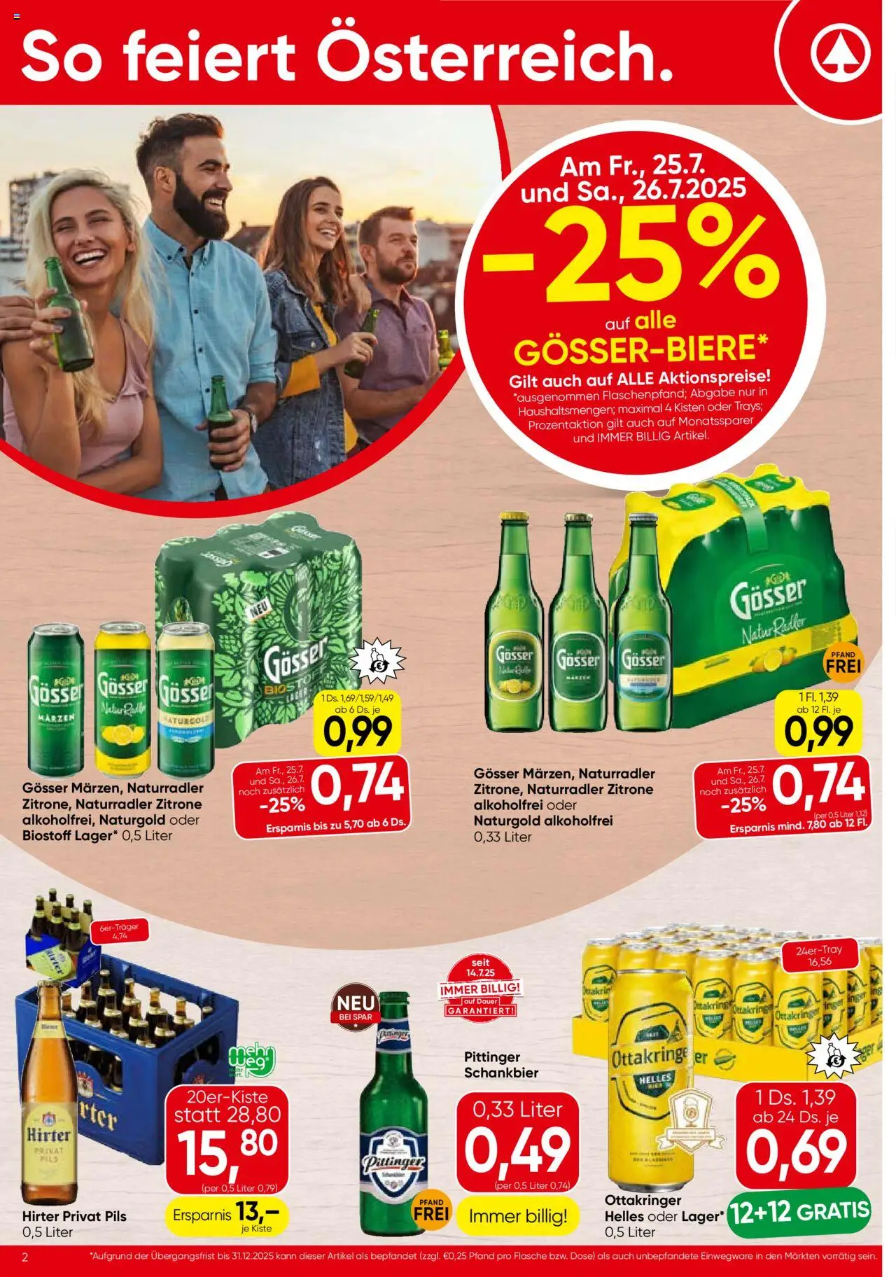 Spar Flugblatt - Burgenland gültig ab 24.07.2025 | Seite: 2 | Produkte: Zitrone