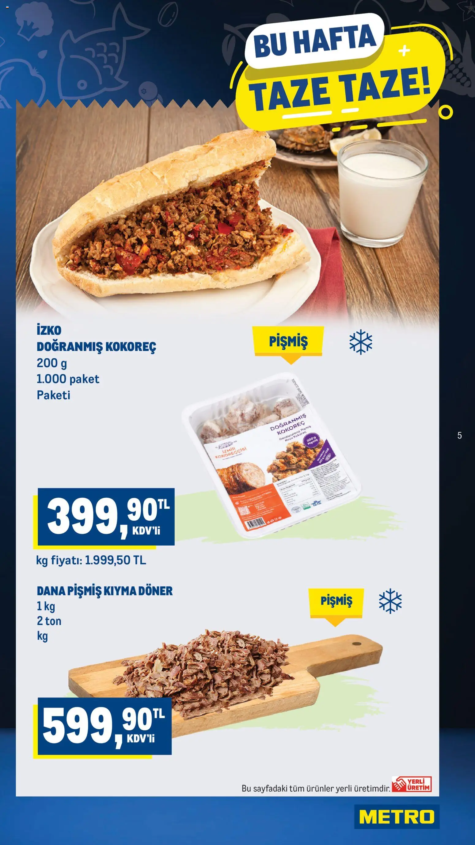 Metro Katalog - 22.04.2026 tarihinden itibaren geçerlidir | Sayfa: 5 | Ürünler: Döner, Kıyma