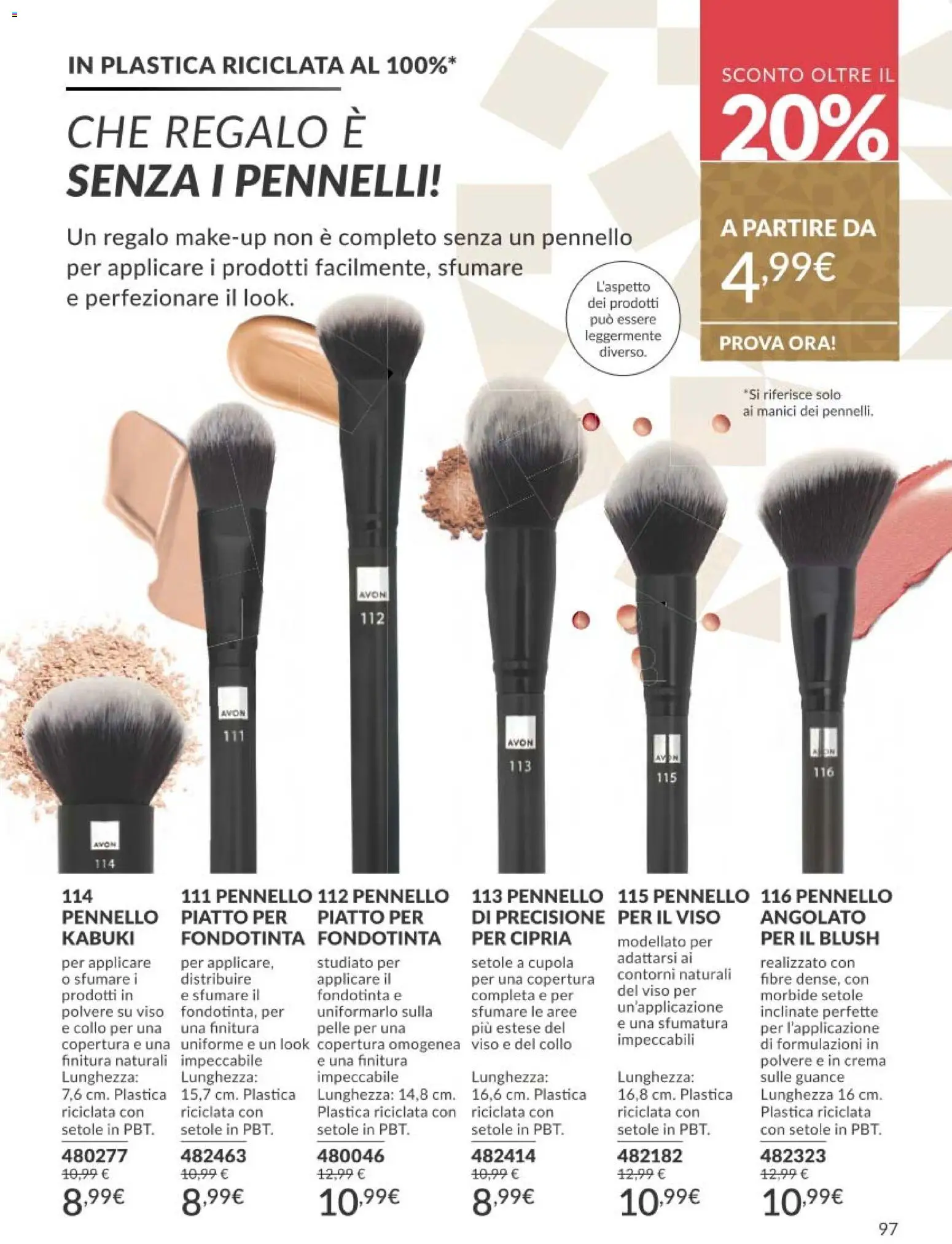 Volantino Avon del 01.12.2025 | Pagina: 97 | Prodotti: Crema, Piatto, Cipria, Blush