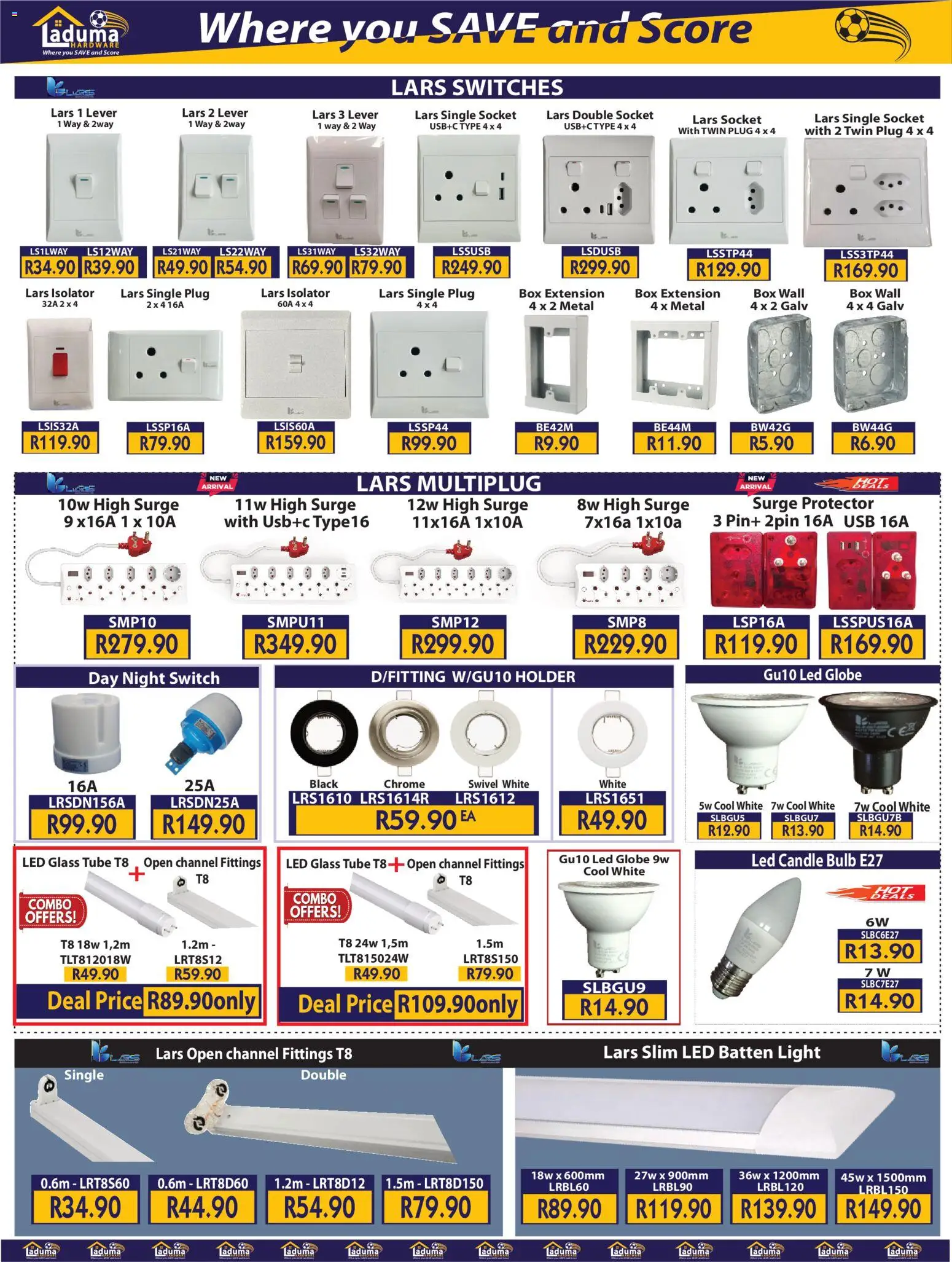 New Laduma Hardware catalogue – valid from 01.02.2026 | Page: 3 | Products: USB, Socket, Box, Switch