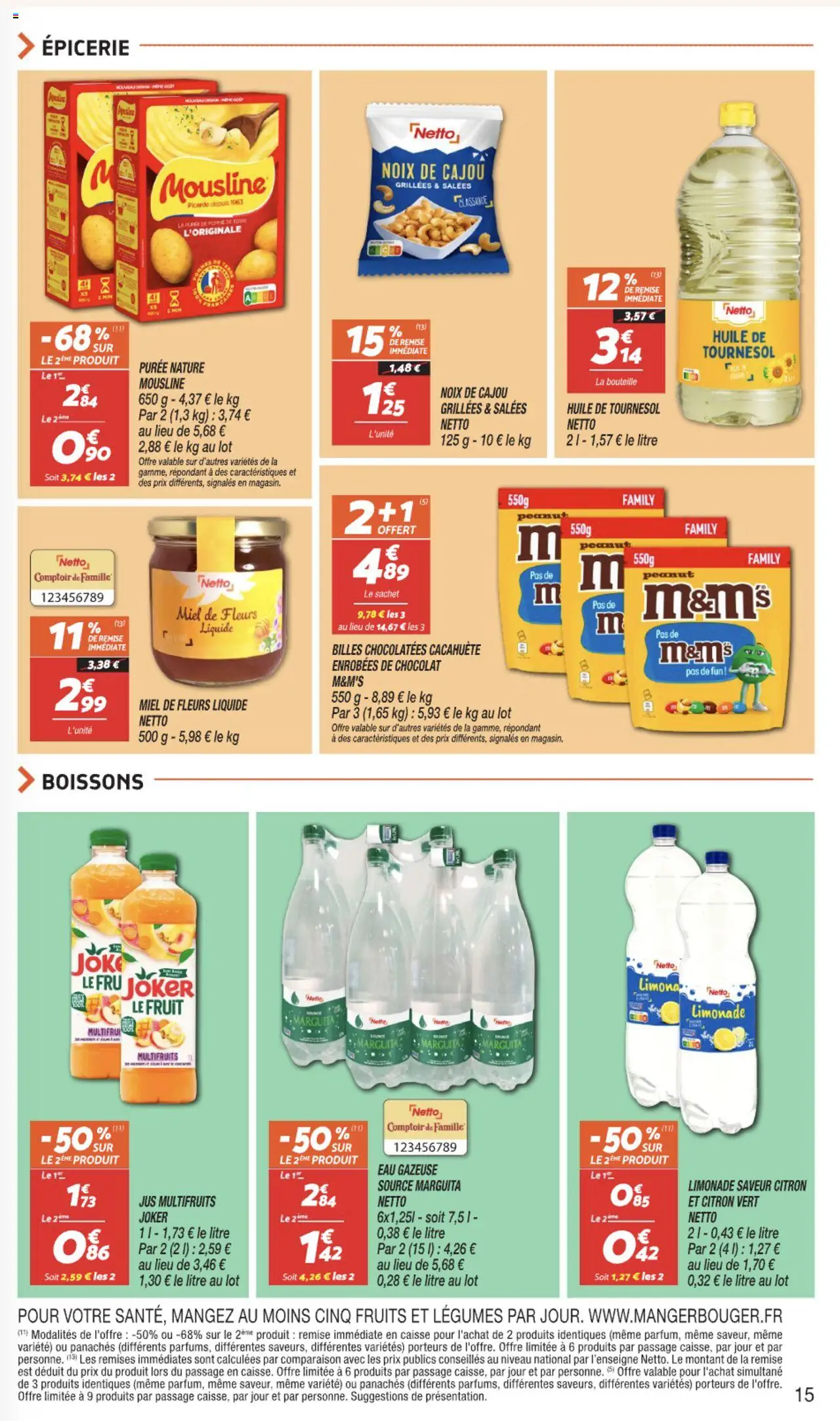  | Page: 15 | Produits: Cacahuète, Citron vert, Miel, Jus