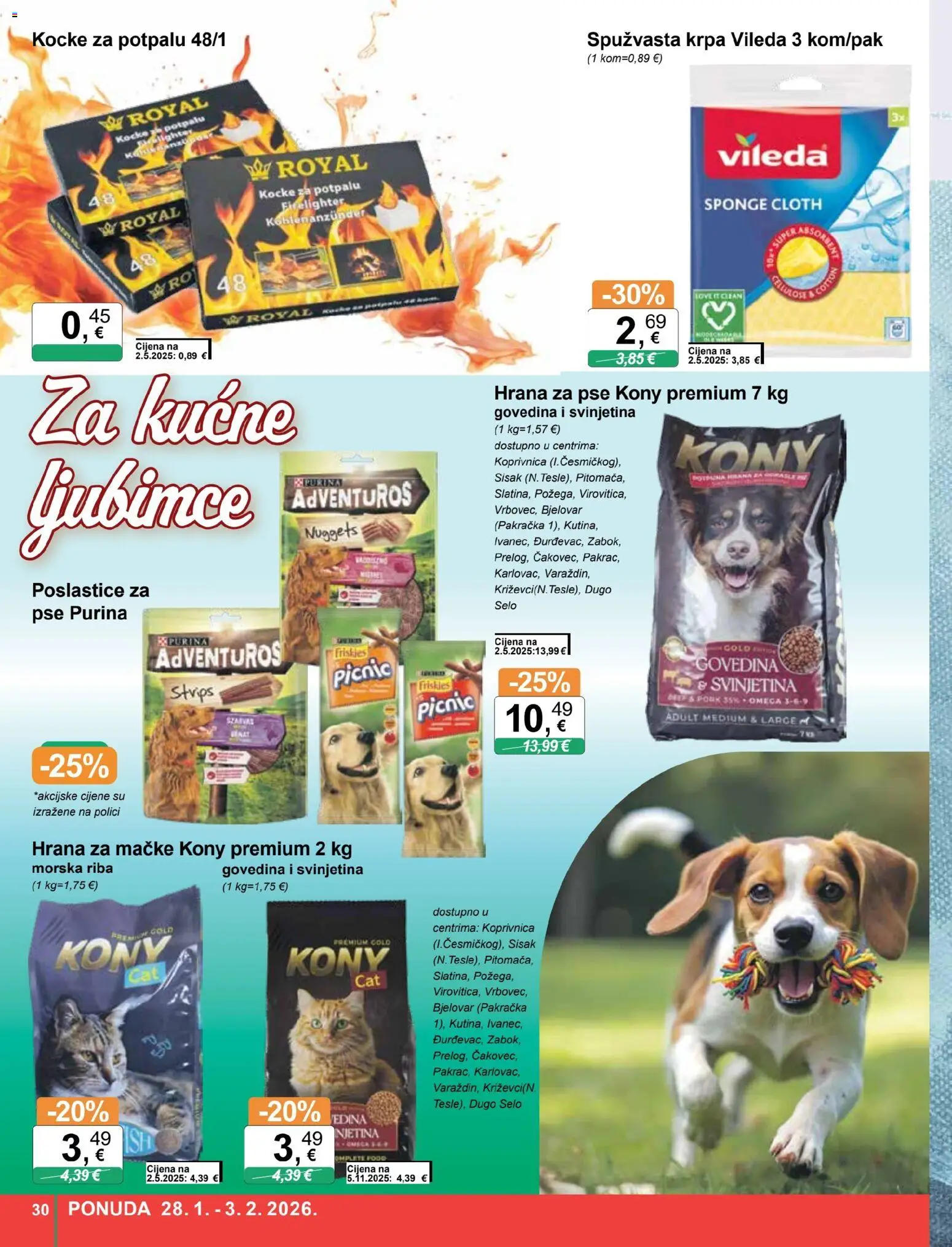 KTC katalog | vrijedi od 28.01.2026 | Stranica: 30 | Proizvodi: Kocke za potpalu, Svinjetina, Krpa, Riba