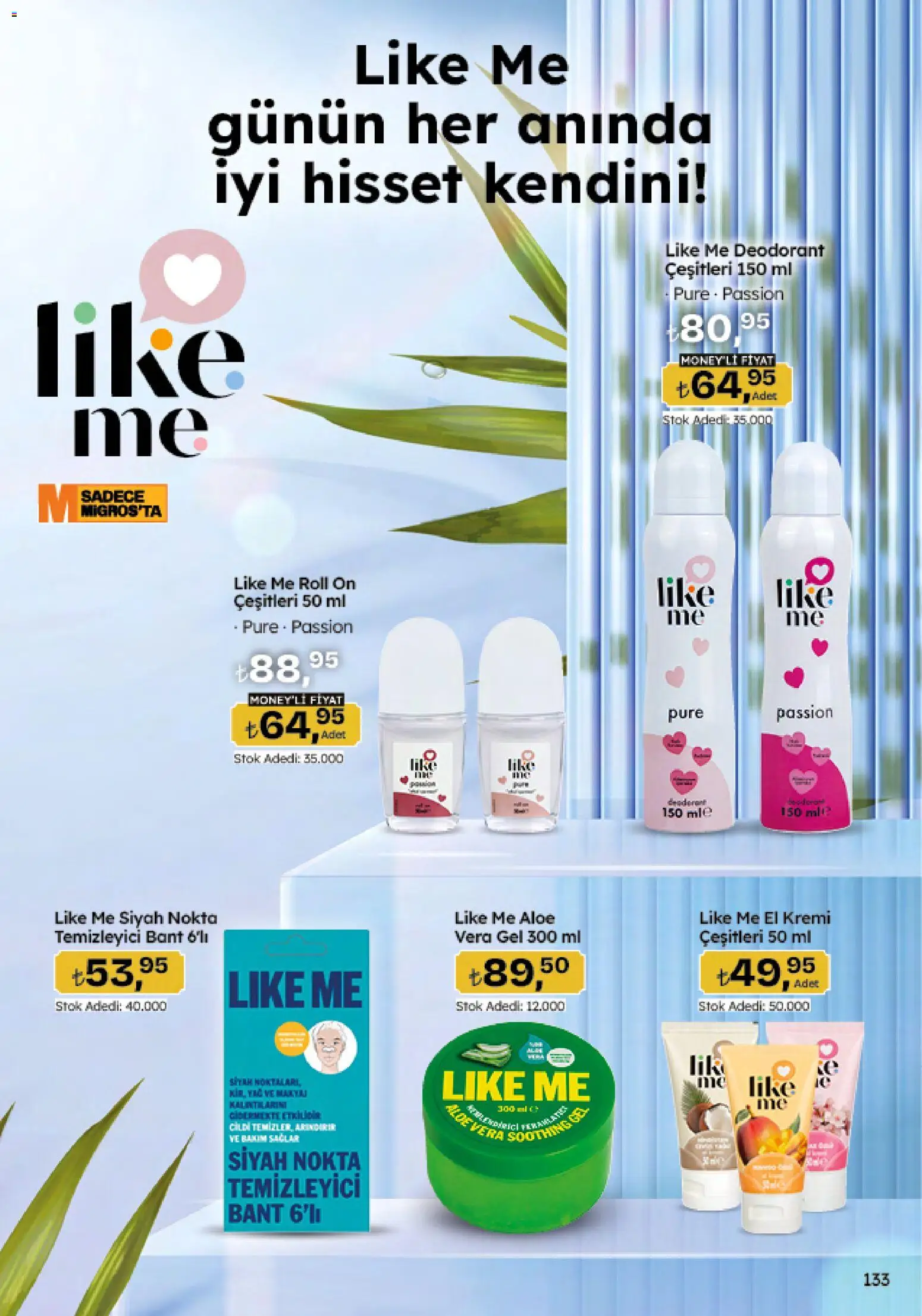 Migros Katalog - 5M Migroskop Dijital - 05.12.2025 tarihinden itibaren geçerlidir | Sayfa: 133 | Ürünler: El kremi, Deodorant, Yağ, Bant