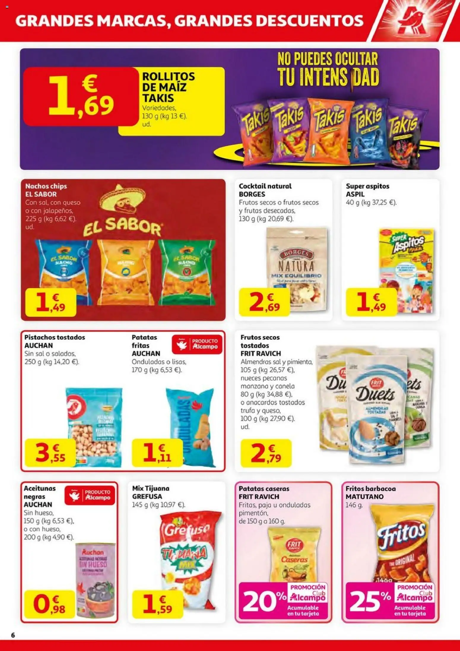 Alcampo - HG Nacional │ válido desde el 23.10.2025 | Página: 6 | Productos: Queso, Frutos secos, Manzana, Barbacoa