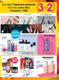 Clicks specials catalogue – valid from 25.03.2026 | Page: 17 | Products: Bleach, Fragrance, Hair mask, Dye