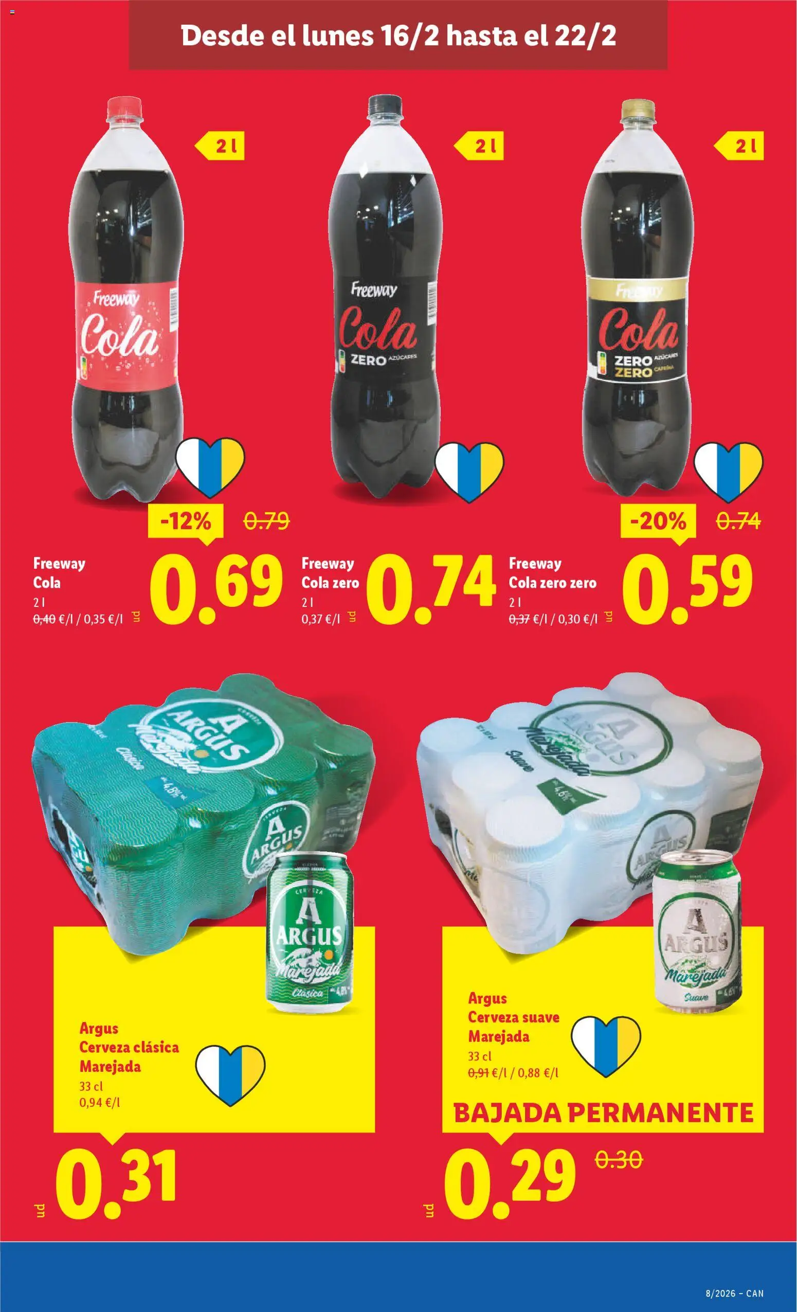 Lidl - Canarias  │ válido desde el 16.02.2026 | Página: 23 | Productos: Cerveza