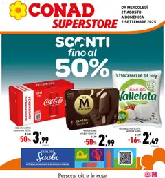 Anteprima del volantino Conad Superstore Sicilia catalogo valido a partire dal 27.08.2025