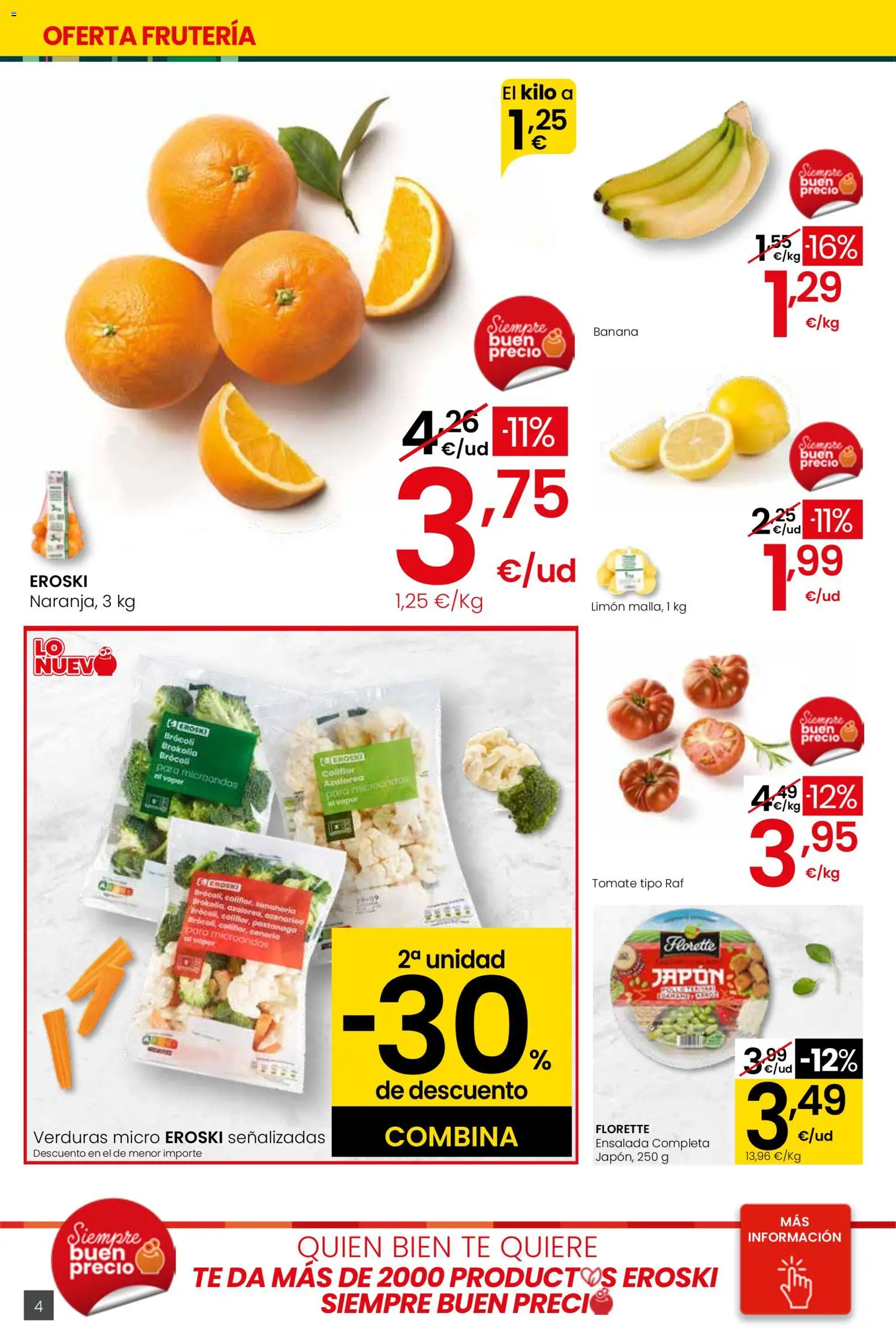 Eroski - Más de 2000 productos siempre a buen precio │ válido desde el 15.01.2026 | Página: 4 | Productos: Té, Ensalada