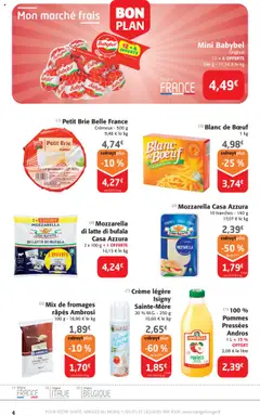  | Page: 4 | Produits: Mini Babybel, Mozzarella, Pommes, Brie