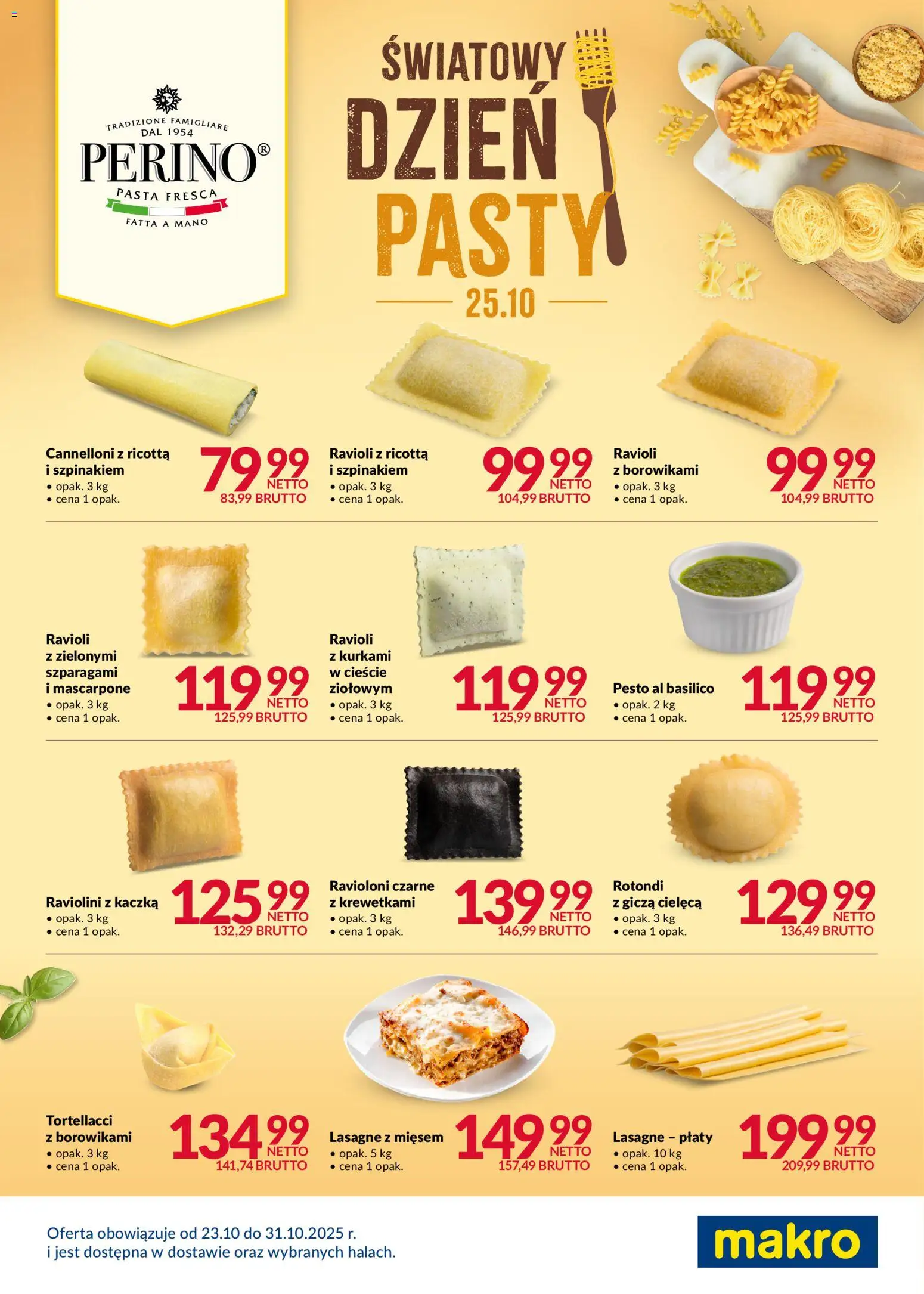 Makro Gazetka - Światowy dzień pasty od 23.10.2025 | Strona: 2 | Produkty: Kaczka, Pesto, Mascarpone, Ricotta
