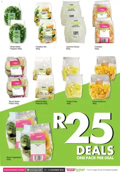 Save specials catalogue – valid from 12.12.2025 | Page: 3 | Products: Chips, Potatoes, Vegetables, Fruit