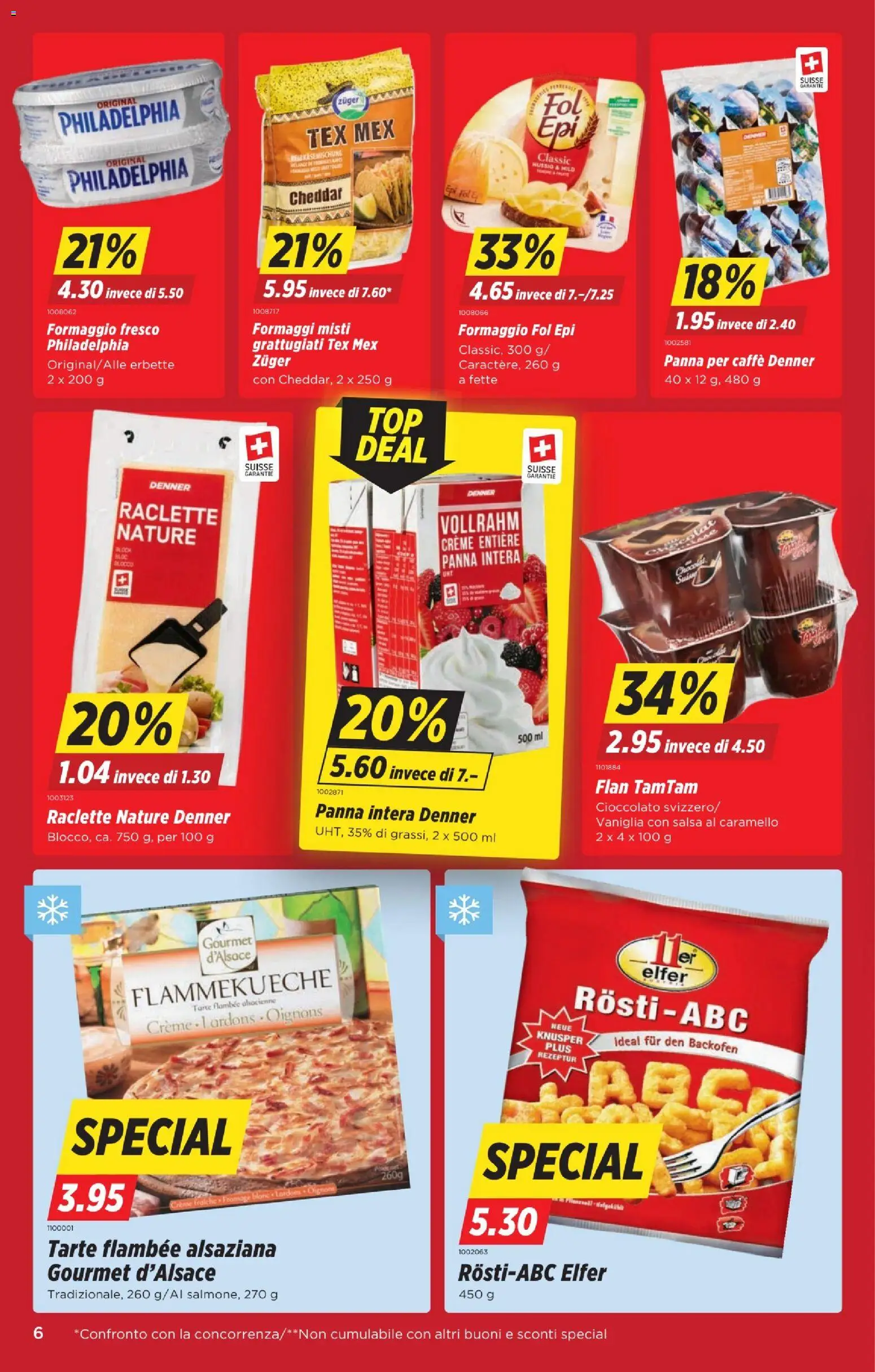 Denner Aktionen IT – gültig ab 20.01.2026 | Seite: 6 | Produkte: Pudding, Backofen, Raclette, Creme