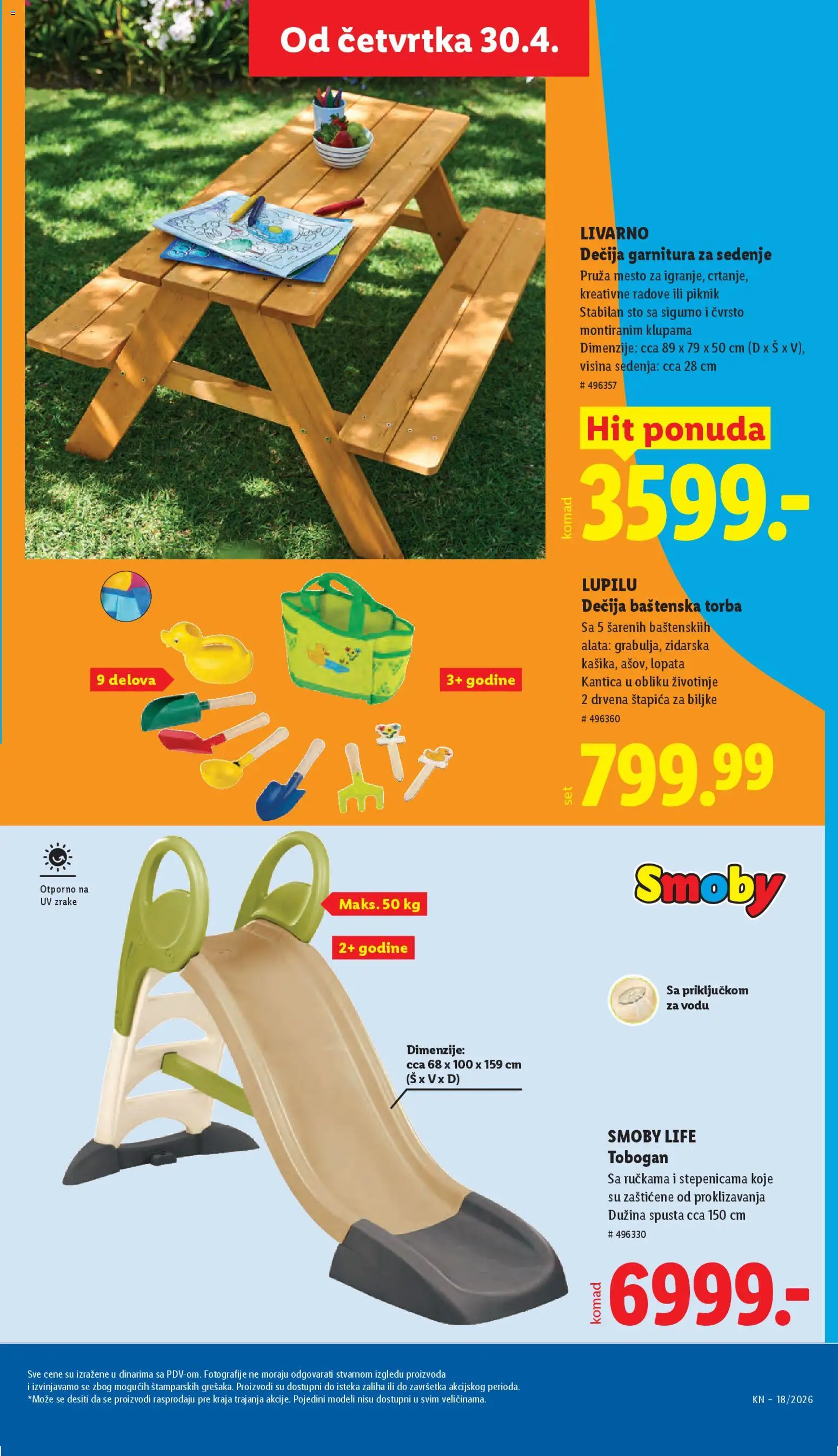 Lidl katalog - važi od 30.04.2026 | Strana: 69 | Proizvode: Sto, Torba